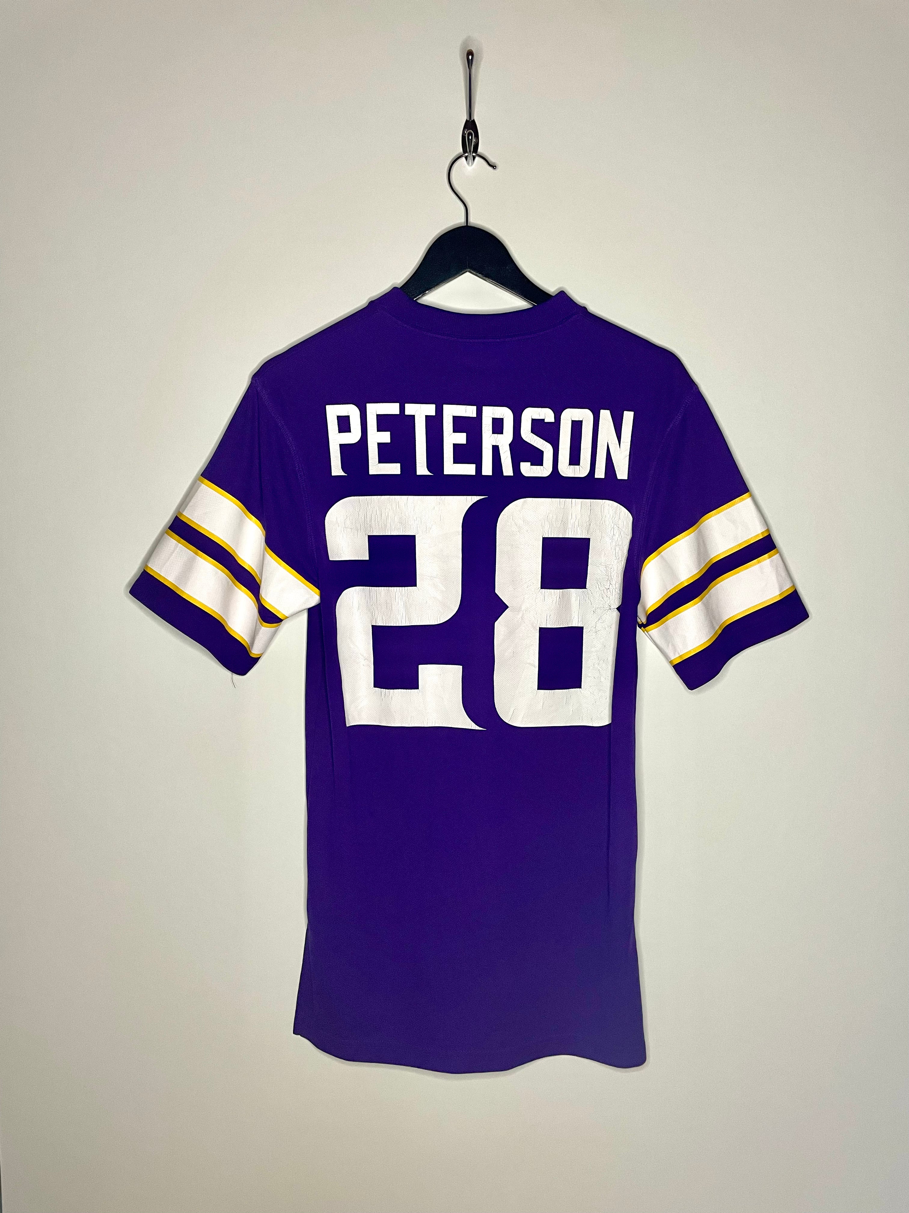 NFL Jersey Vikings Peterson Lila/Weiß Größe S