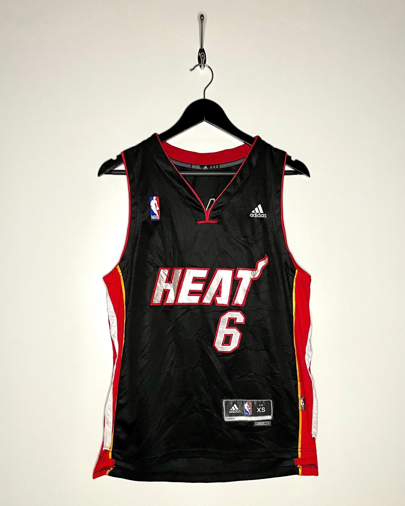 Adidas Jersey Miami Heat LeBron James #6 Größte XS