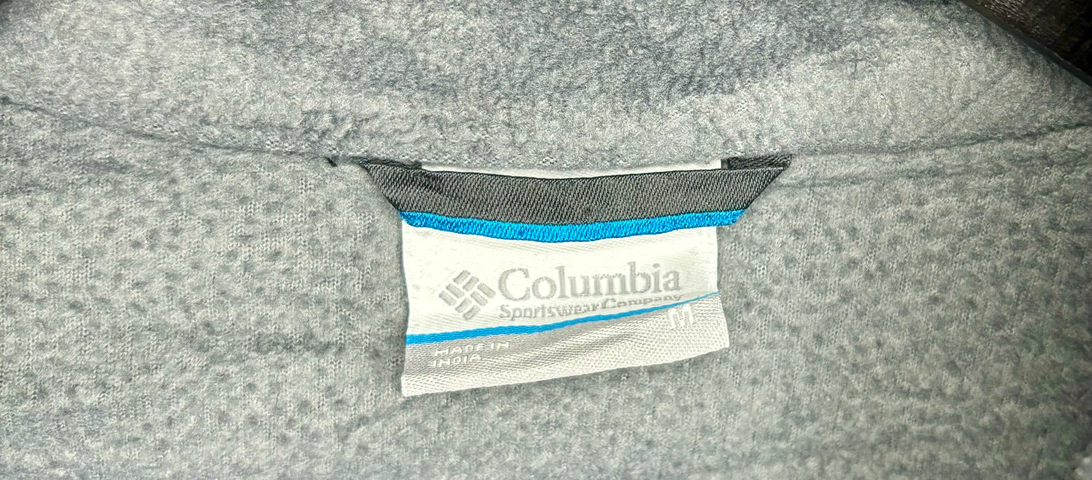 Columbia Fleece Jacke Grau/Schwarz Größe M