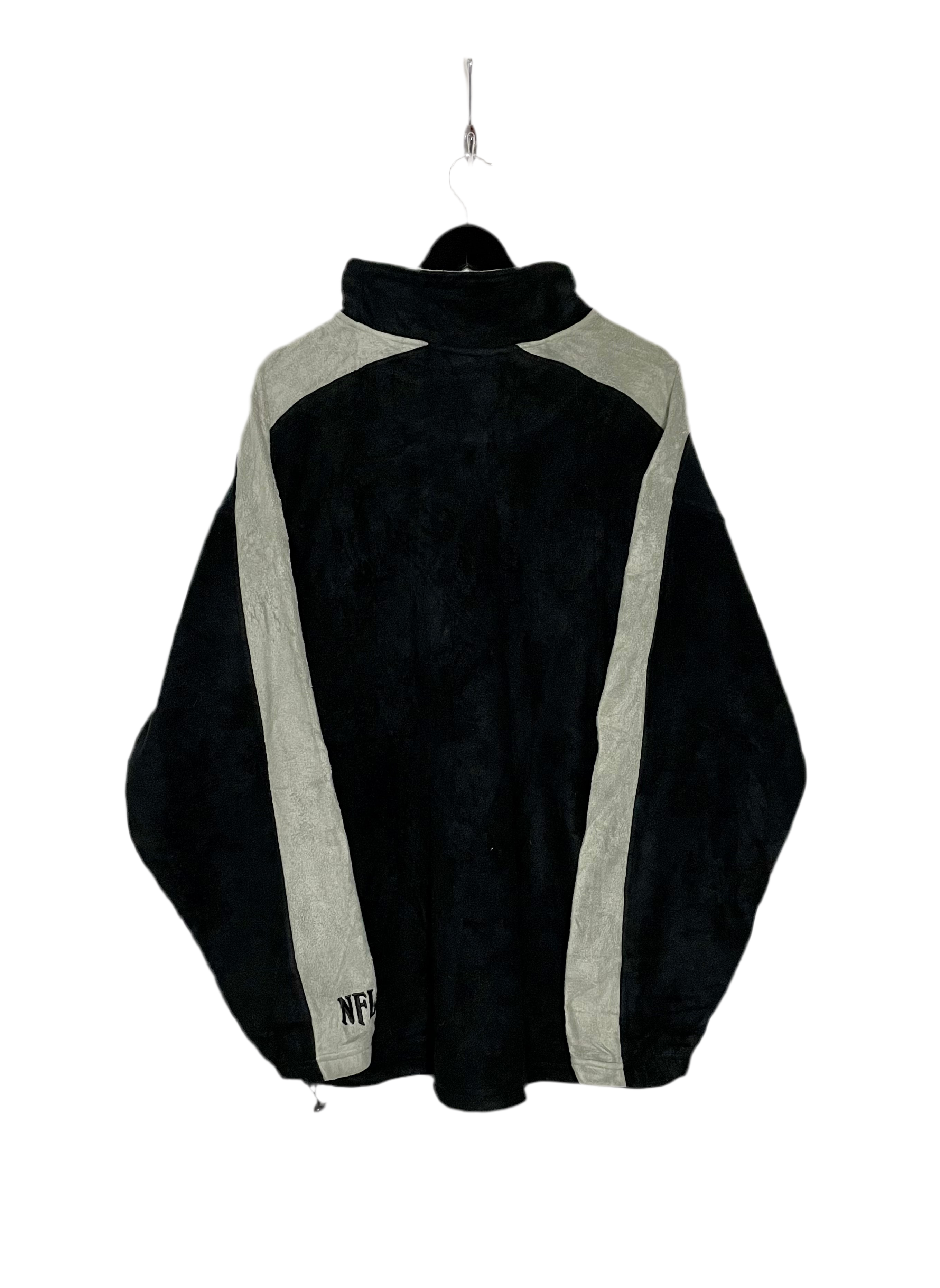 NFL Q-Zip Fleece Sweater Las Vegas Raiders Schwarz Größe XL