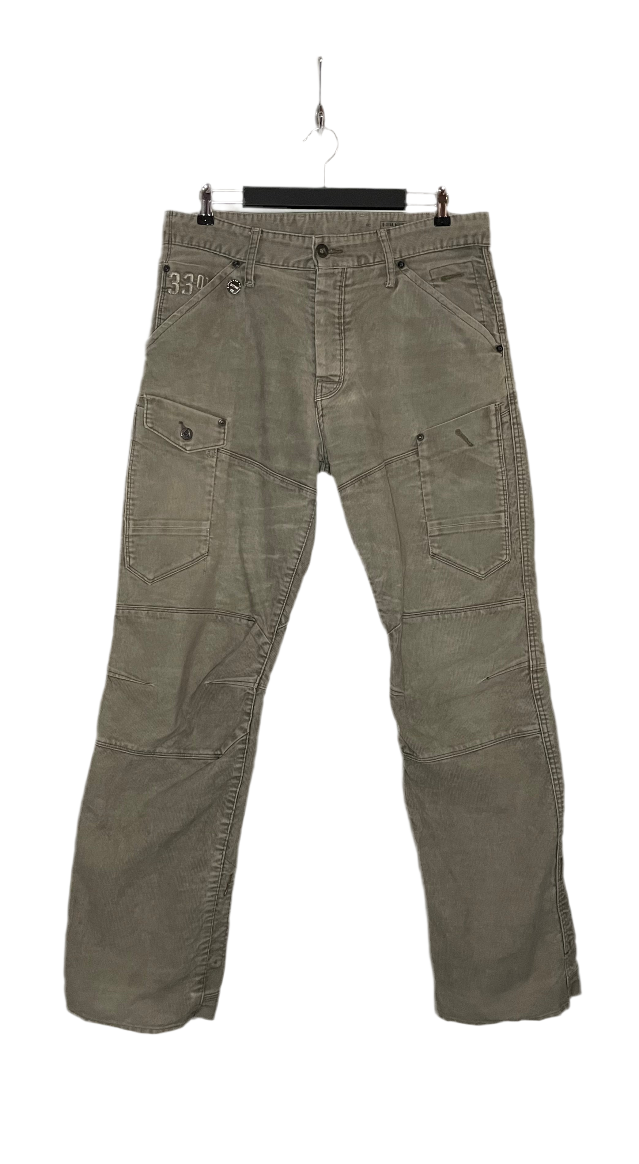 G-Star Vintage Cordhose Grau Größe 34x36