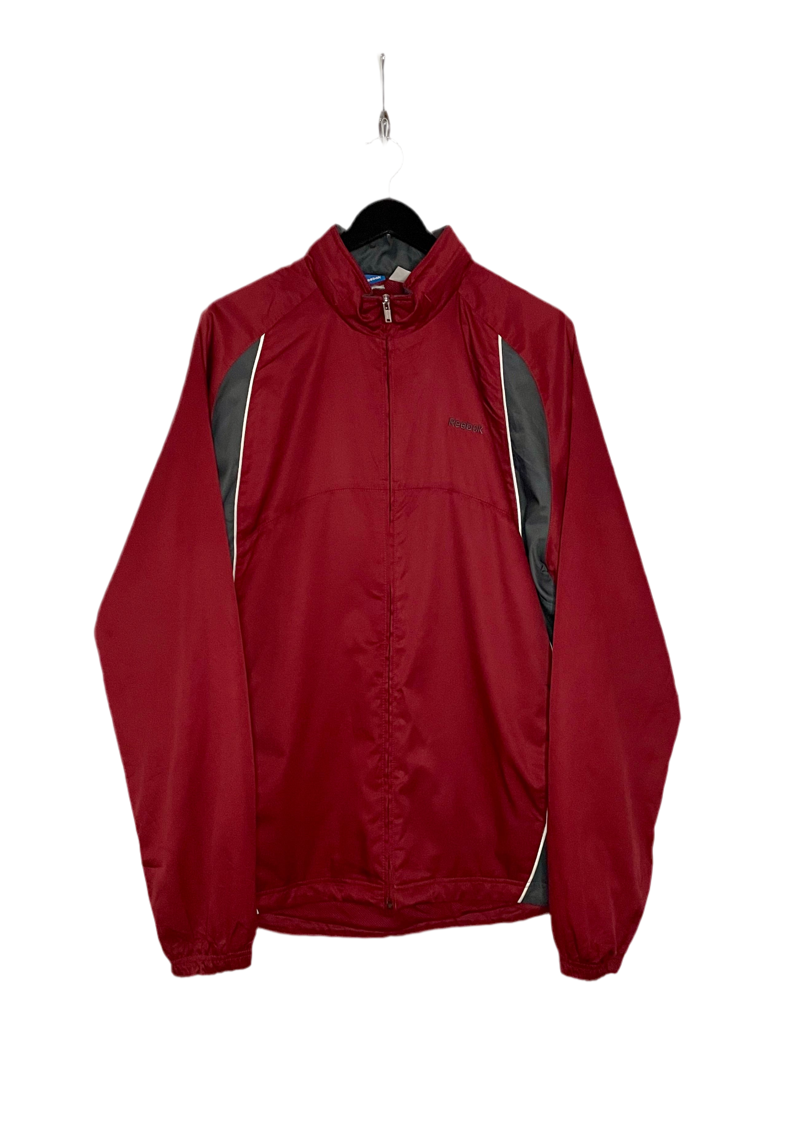 Reebok Vintage Trainingsjacke Rot/Grau Größe XL