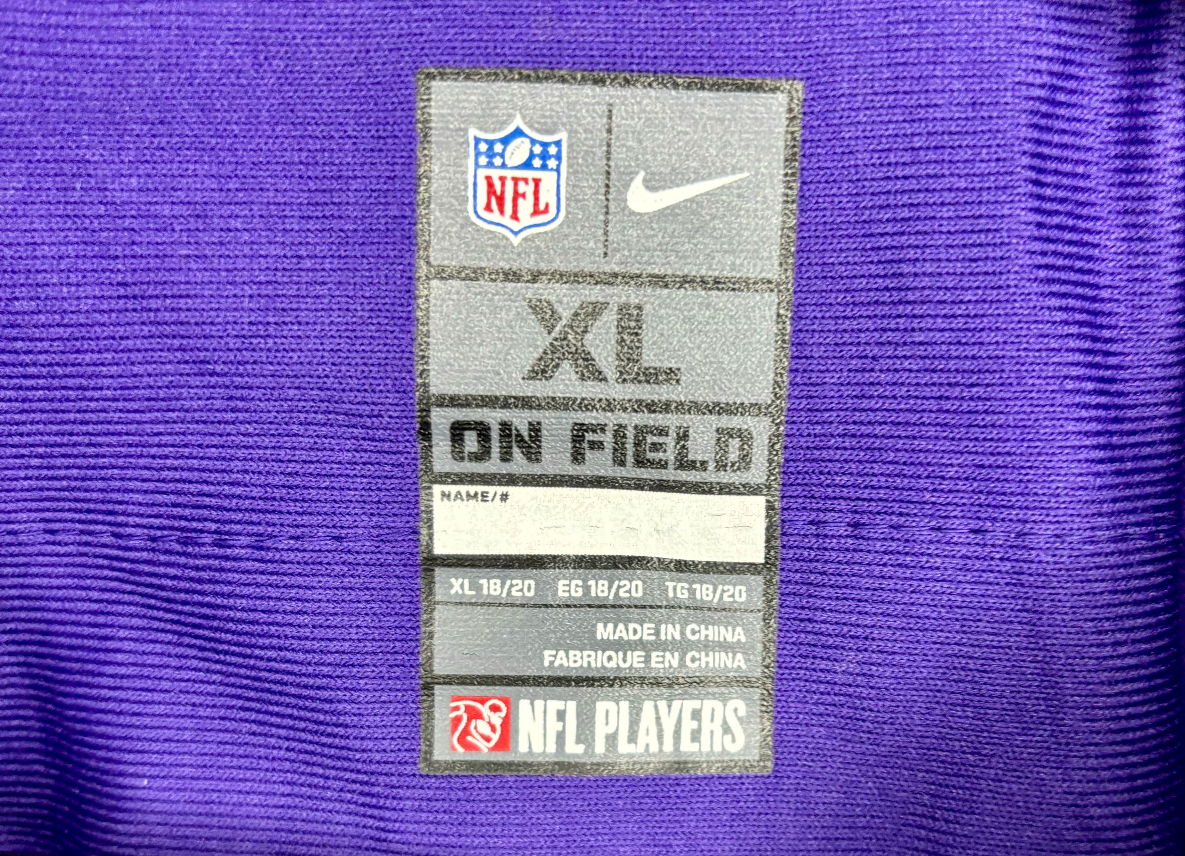 Nike NFL Minnesota Vikings Jersey #84 Cordarrelle Patterson Lila Größe XL Kinder