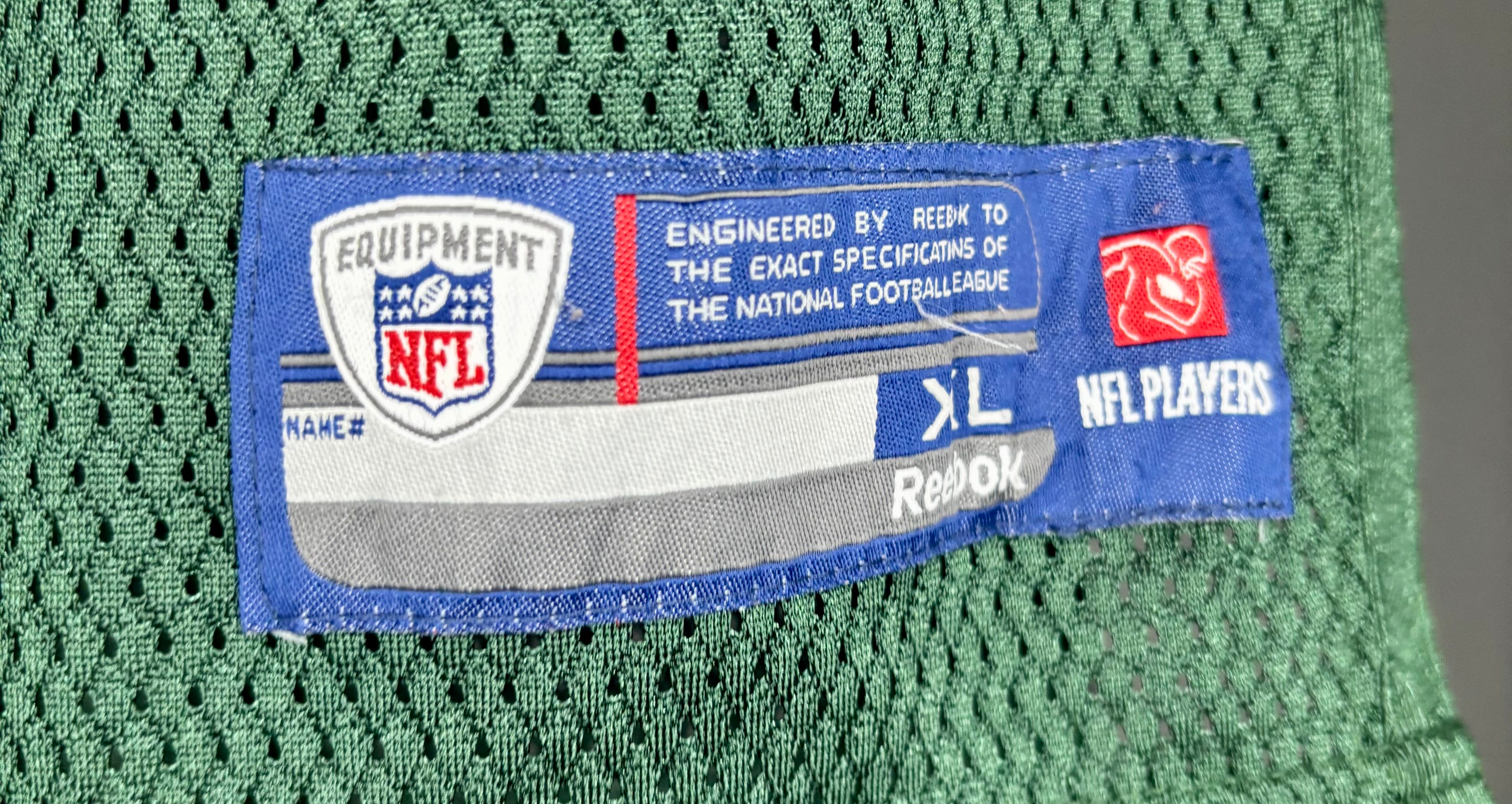 Reebok NFL New York Jets Jersey #4 Brett Favre Grün Größe XL Kinder
