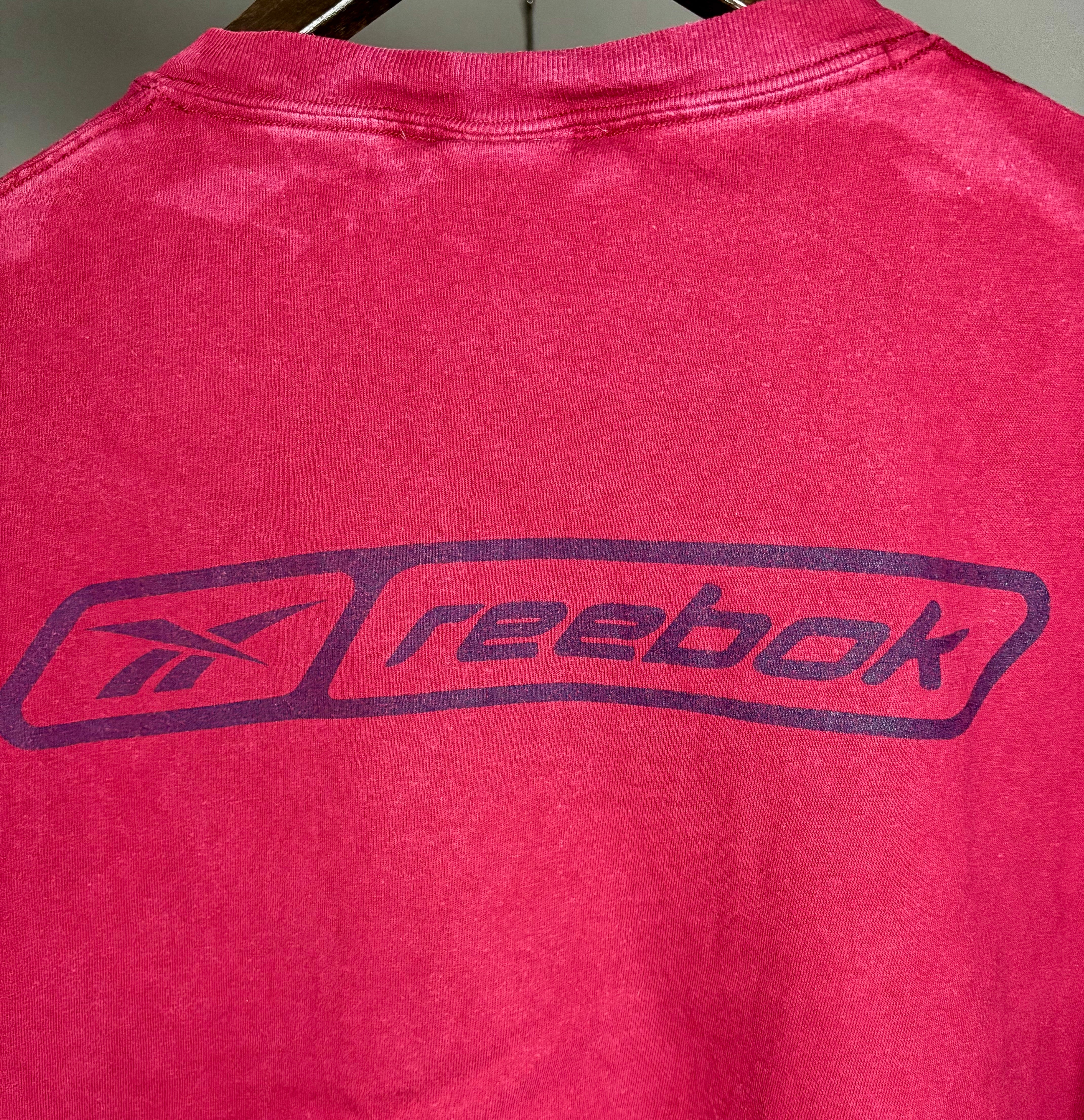 Reebok Vintage Penn DDI Basketball T-Shirt Rot Größe XL