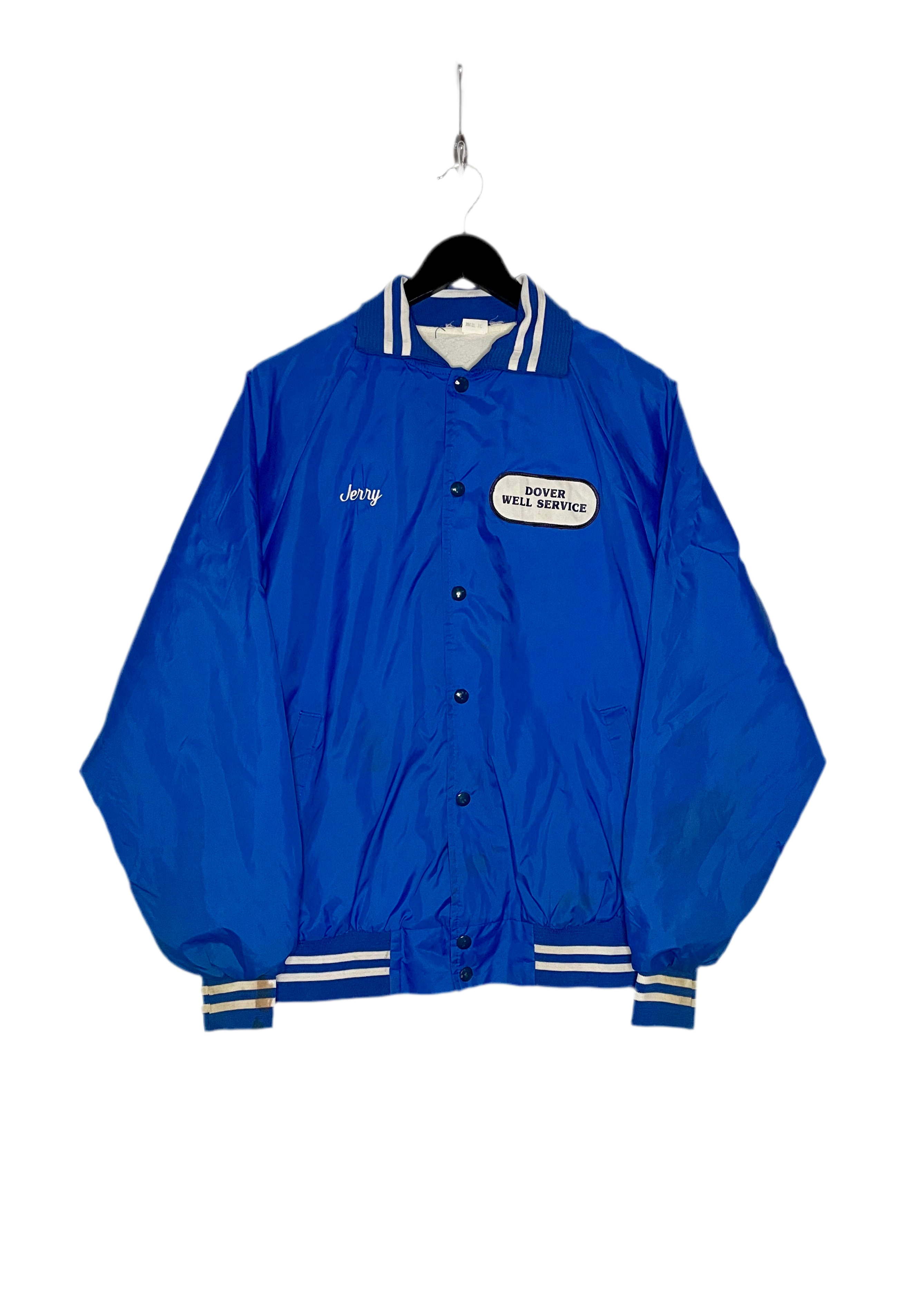 Vintage Baseball Jacke Blau Größe XL