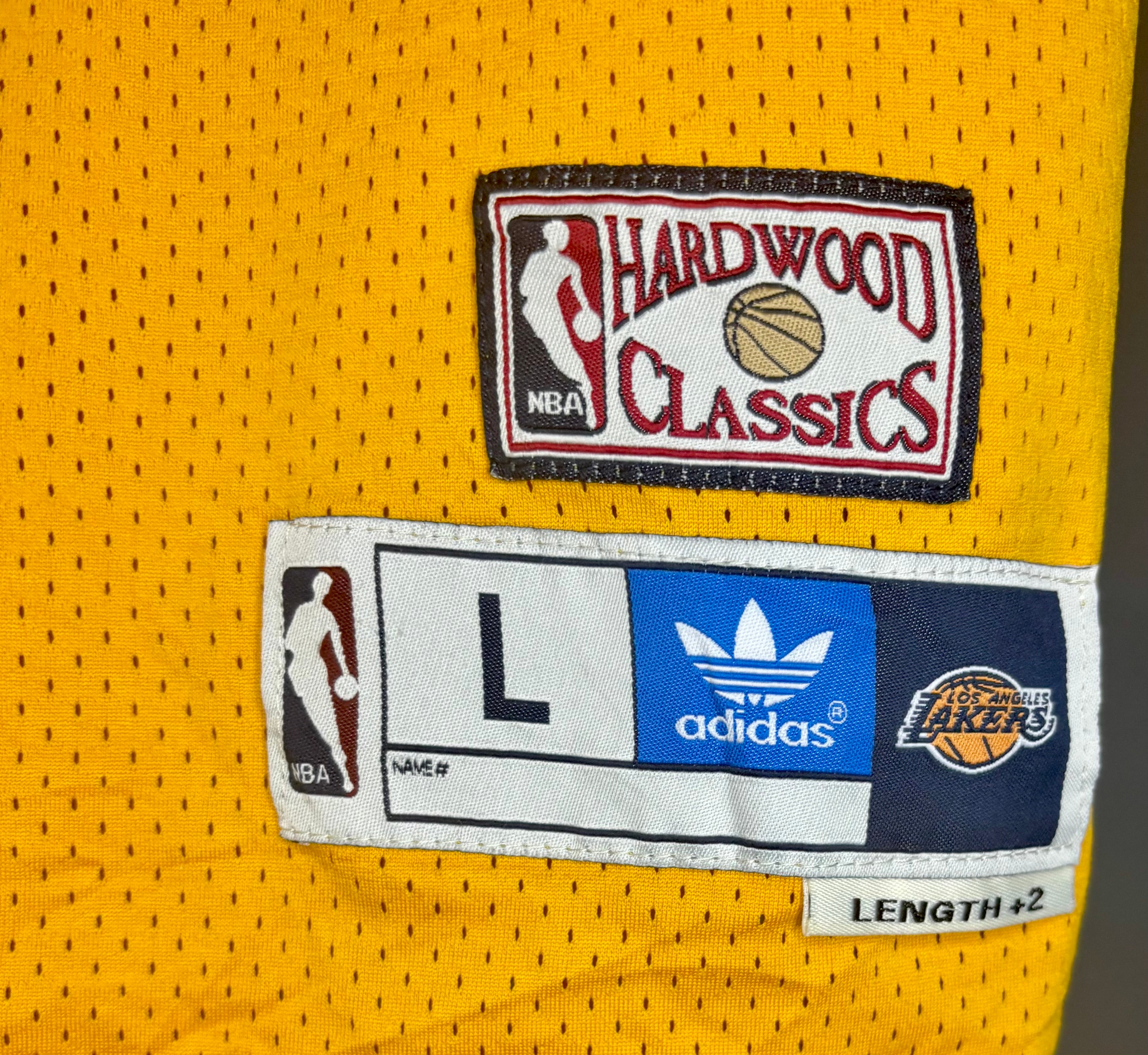 Adidas NBA Vintage LA Lakers Jersey #32 Magic Johnson Gelb Größe L