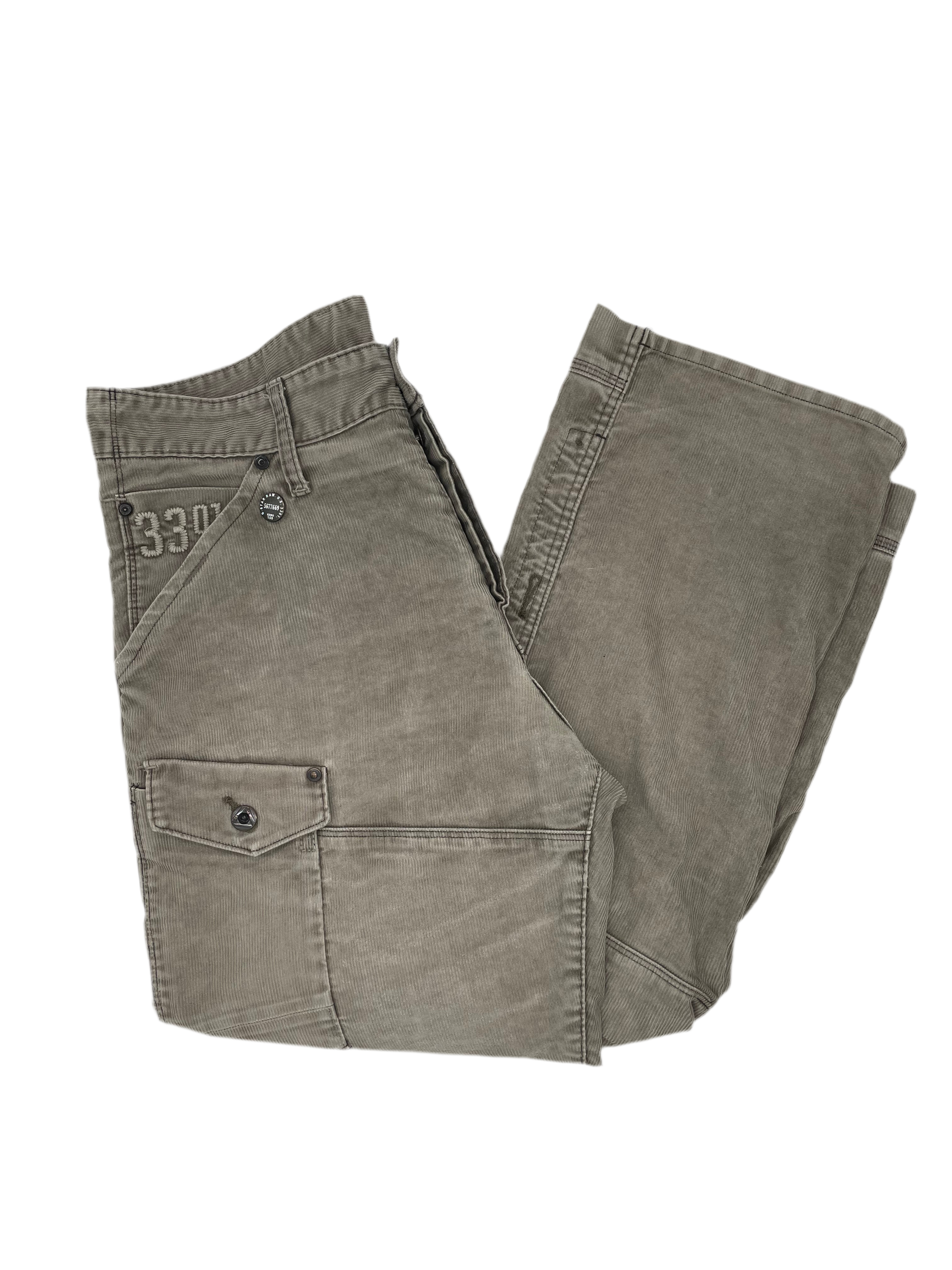 G-Star Vintage Cordhose Grau Größe 34x36