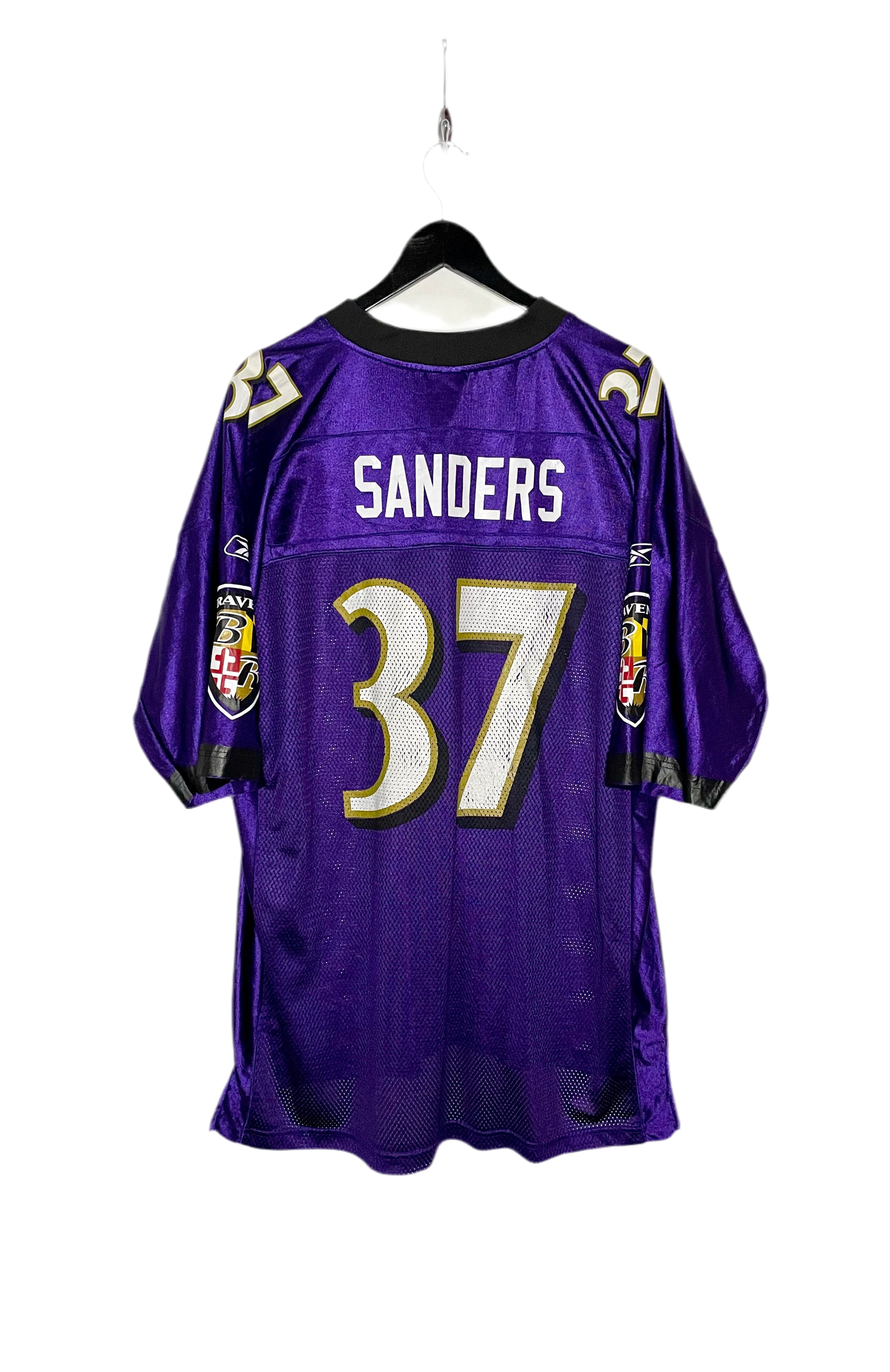 Reebok Jersey Baltimore Ravens #37 Deion Sanders Lila Größe XL