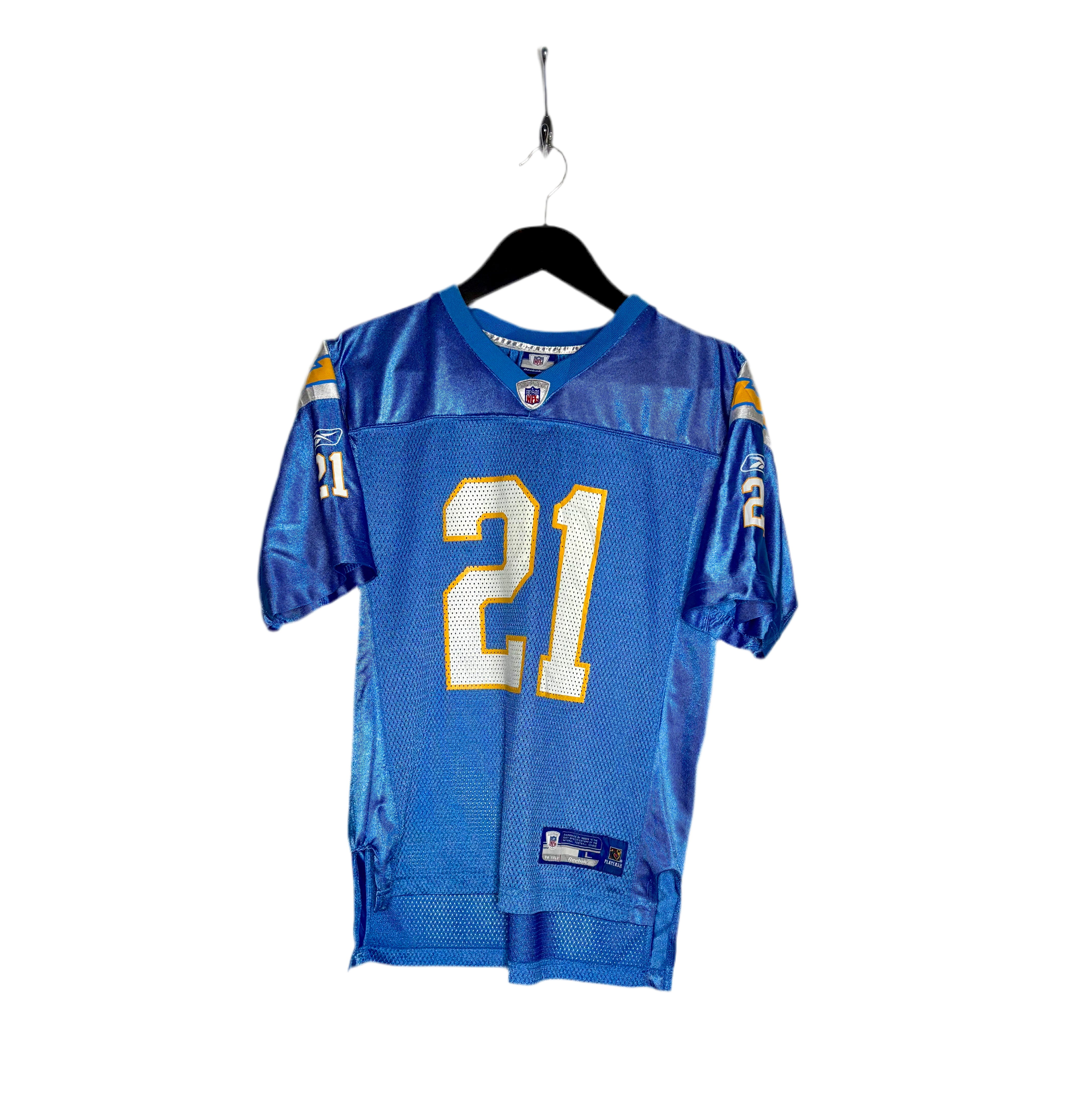 Reebok NFL Los Angeles Chargers Jersey #21 LaDainian Tomlinson Blau Größe L Kinder