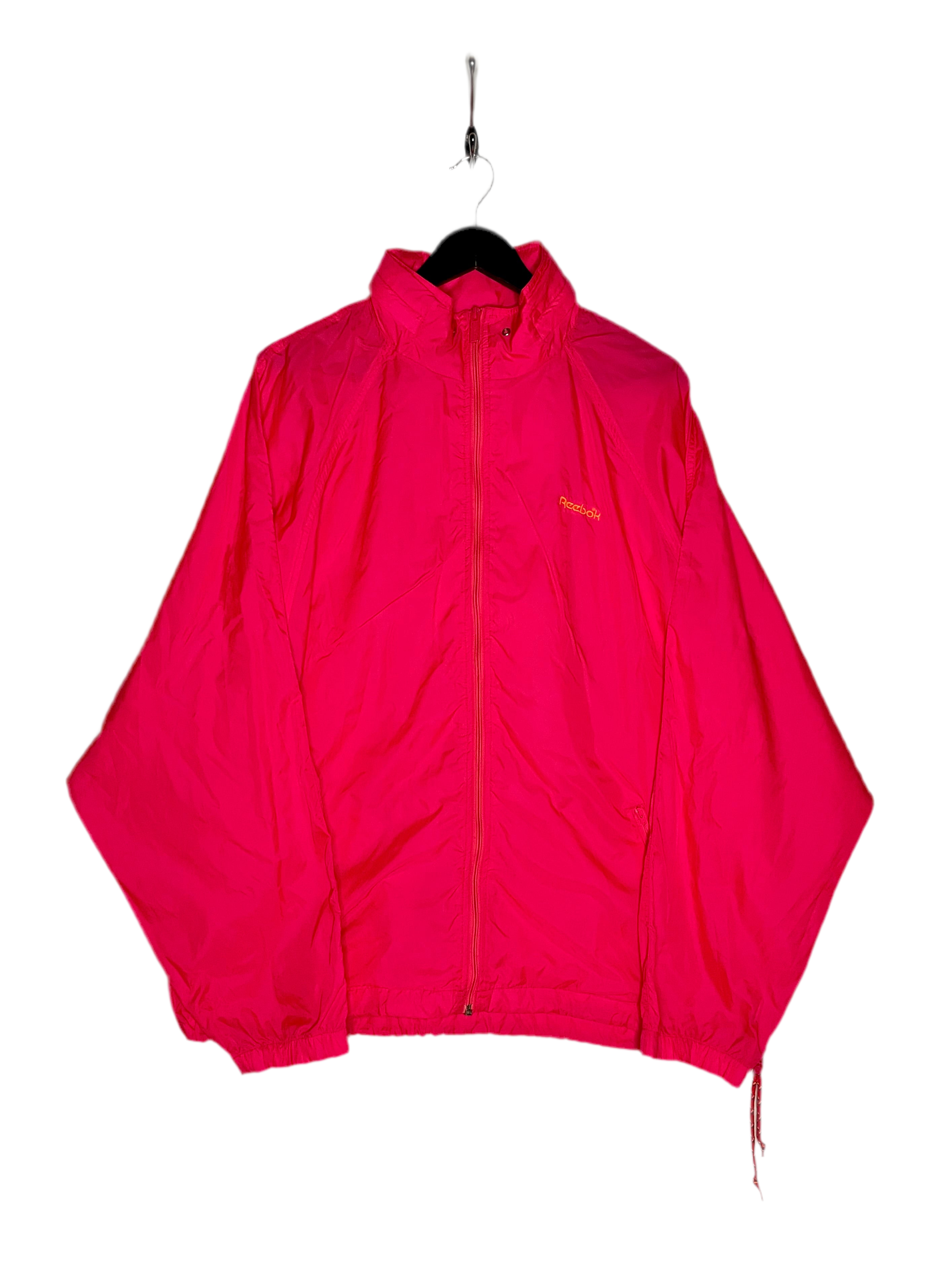 Reebok Vintage Regenjacke Neon Pink Größe XL