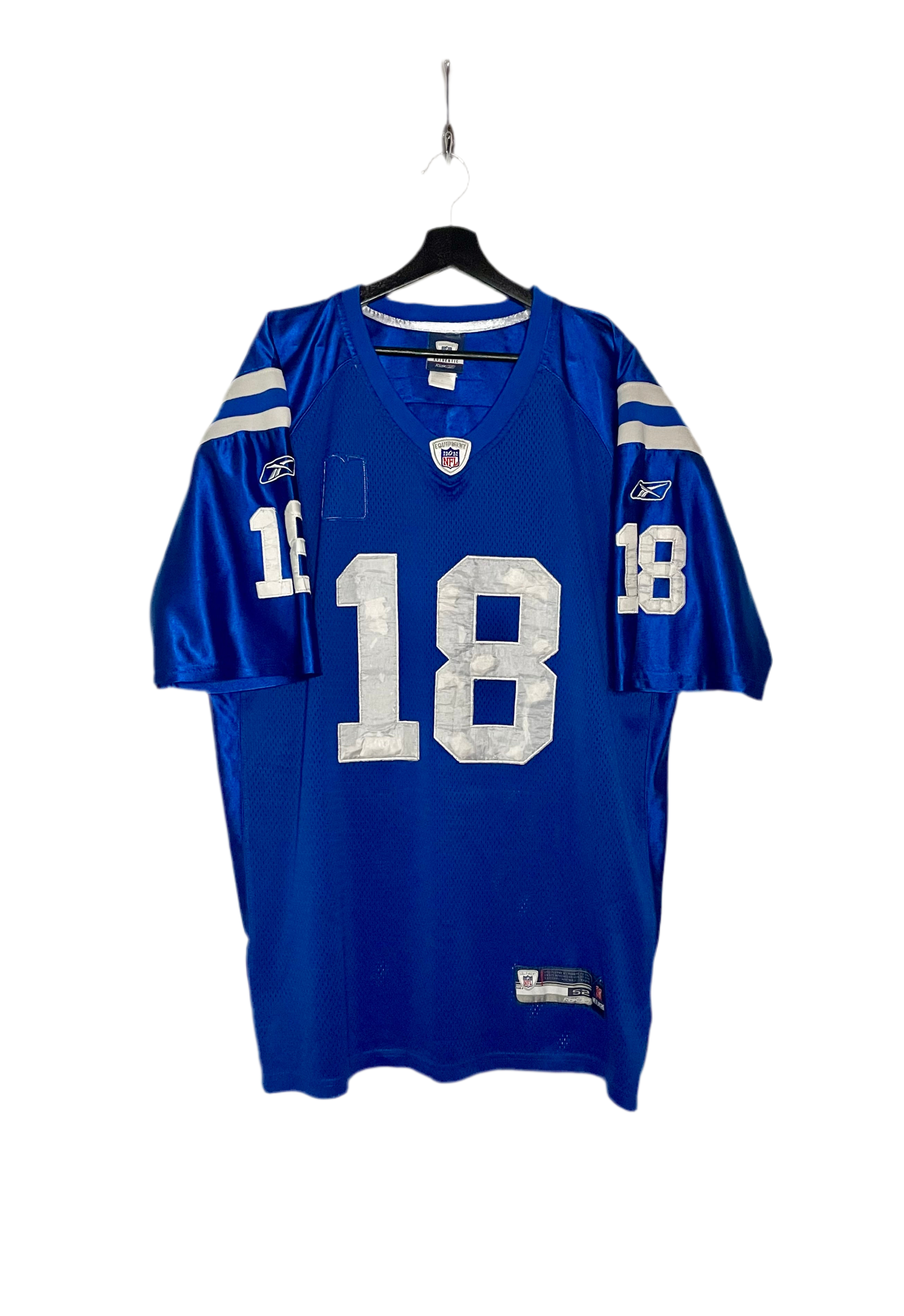Reebok Vintage Indianapolis Colts Jersey #18 Peyton Manning Blau Größe XL