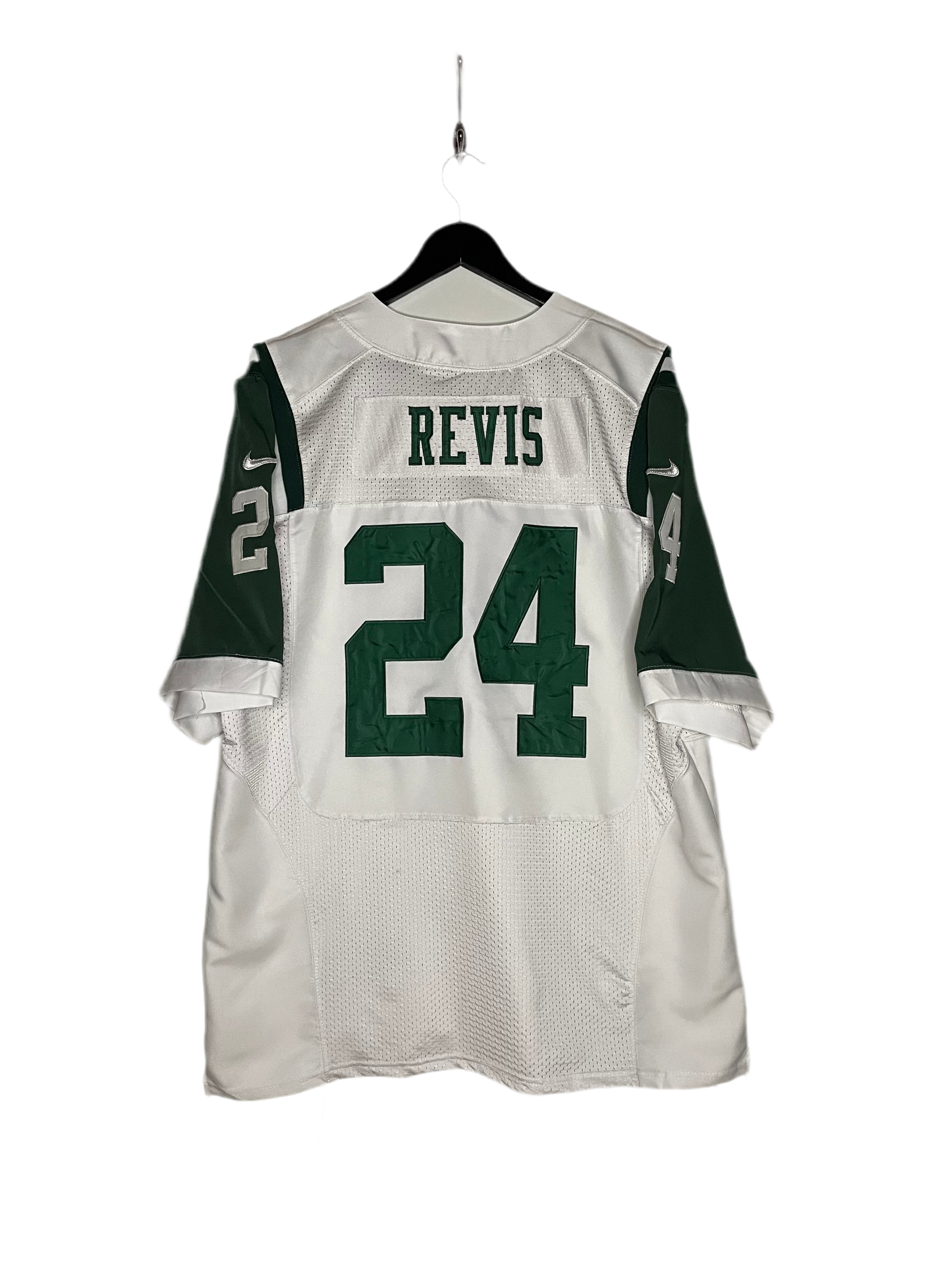 Nike OnField Jersey NY Jets #24 Darrelle Revis Weiß Größe M