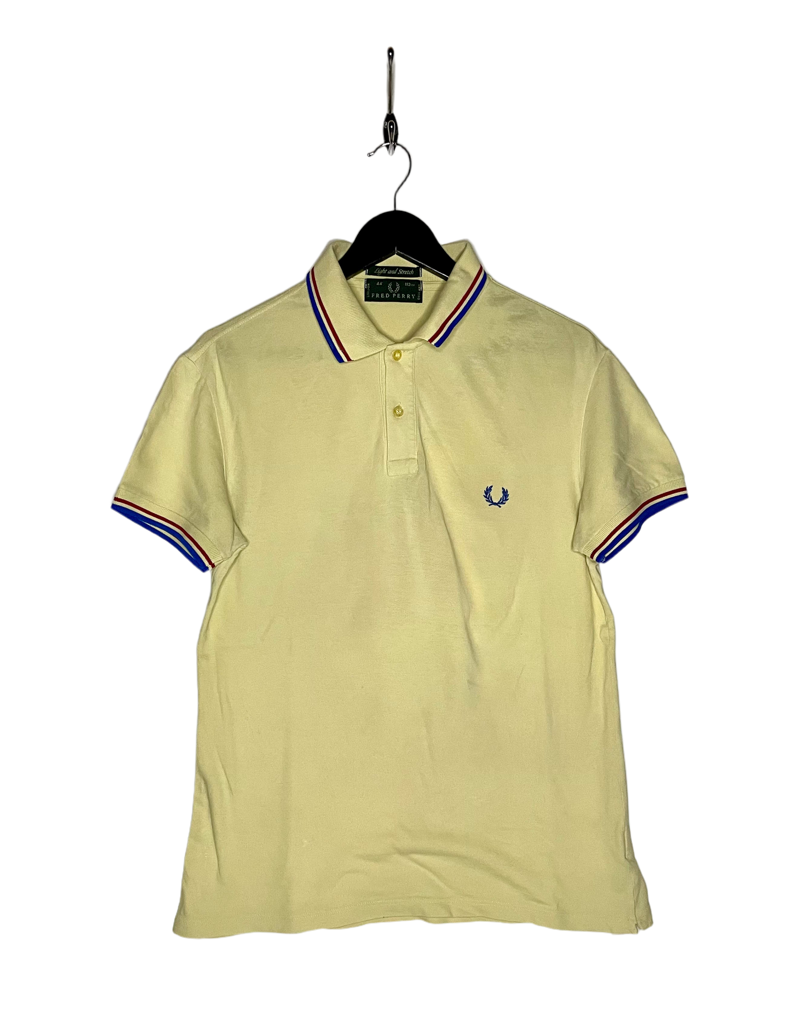 Fred Perry Vintage Polo Shirt Yellow Size M