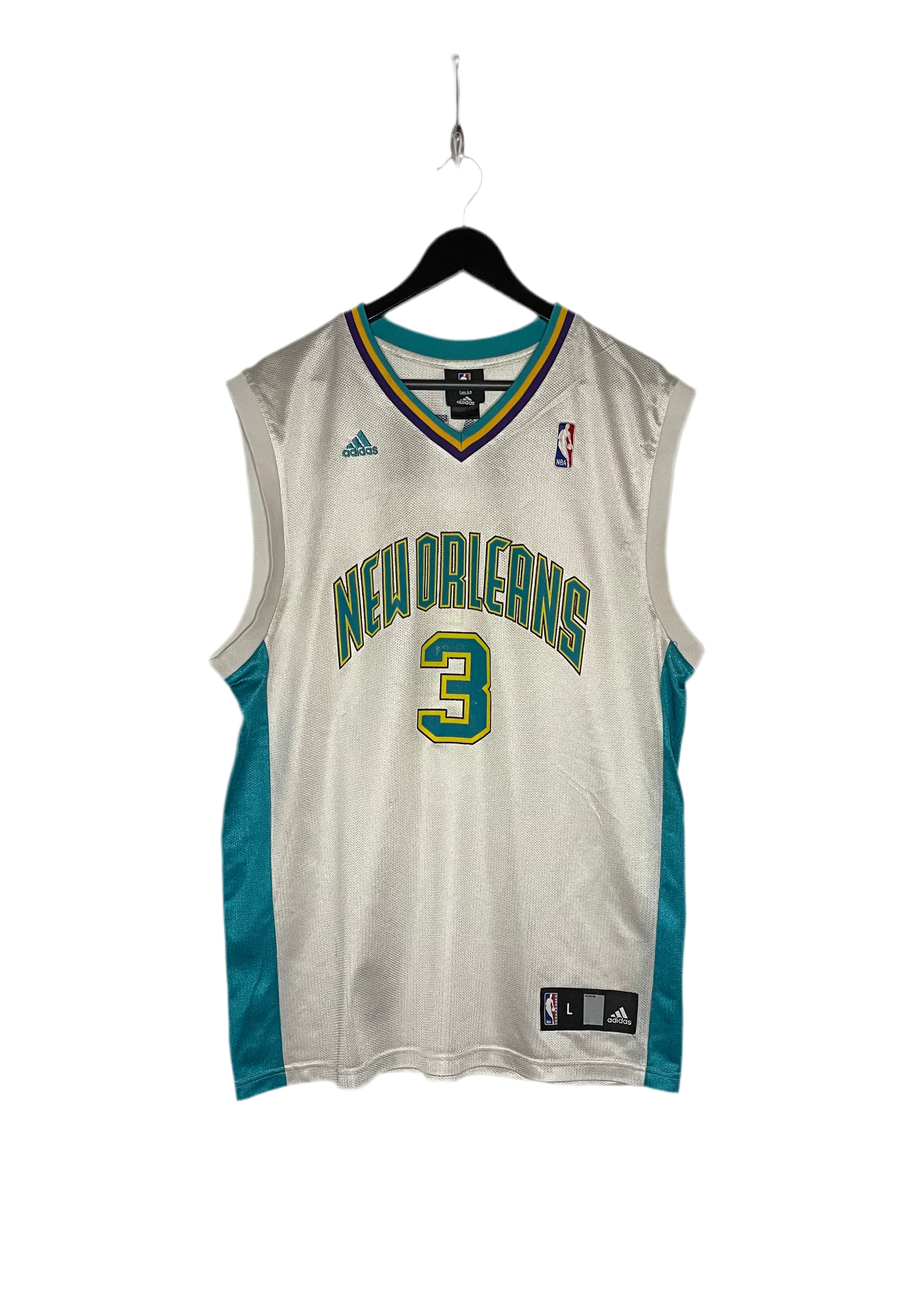 Adidas NBA Jersey New Orleans Hornets 05/06 #3 Chris Paul Weiß Größe L