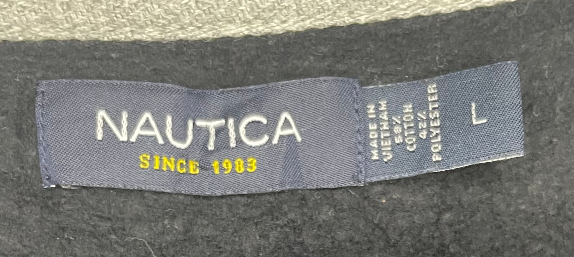 Nautica Q-Zip Sweater Dark Blue Size L