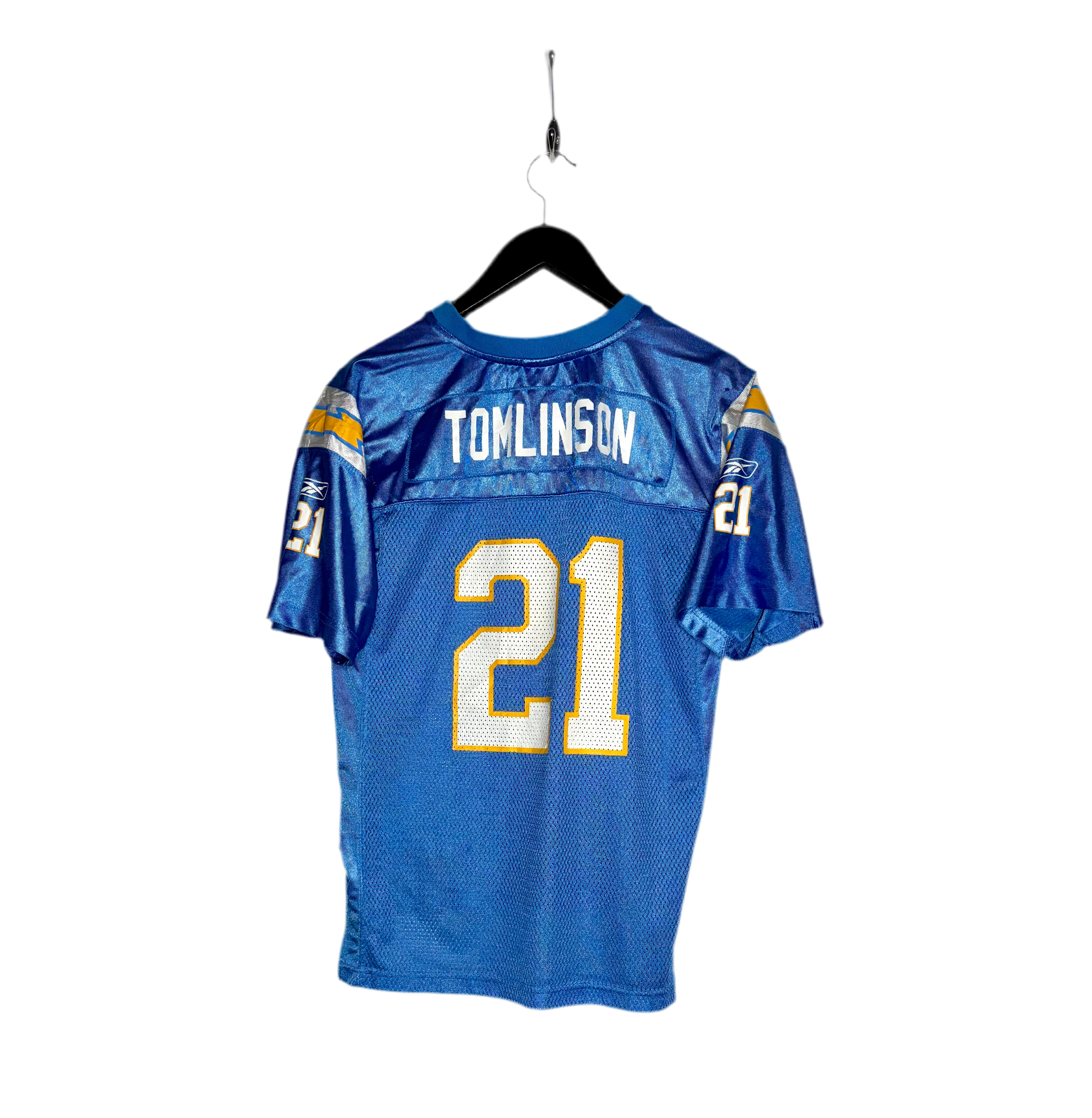 Reebok NFL Los Angeles Chargers Jersey #21 LaDainian Tomlinson Blau Größe L Kinder