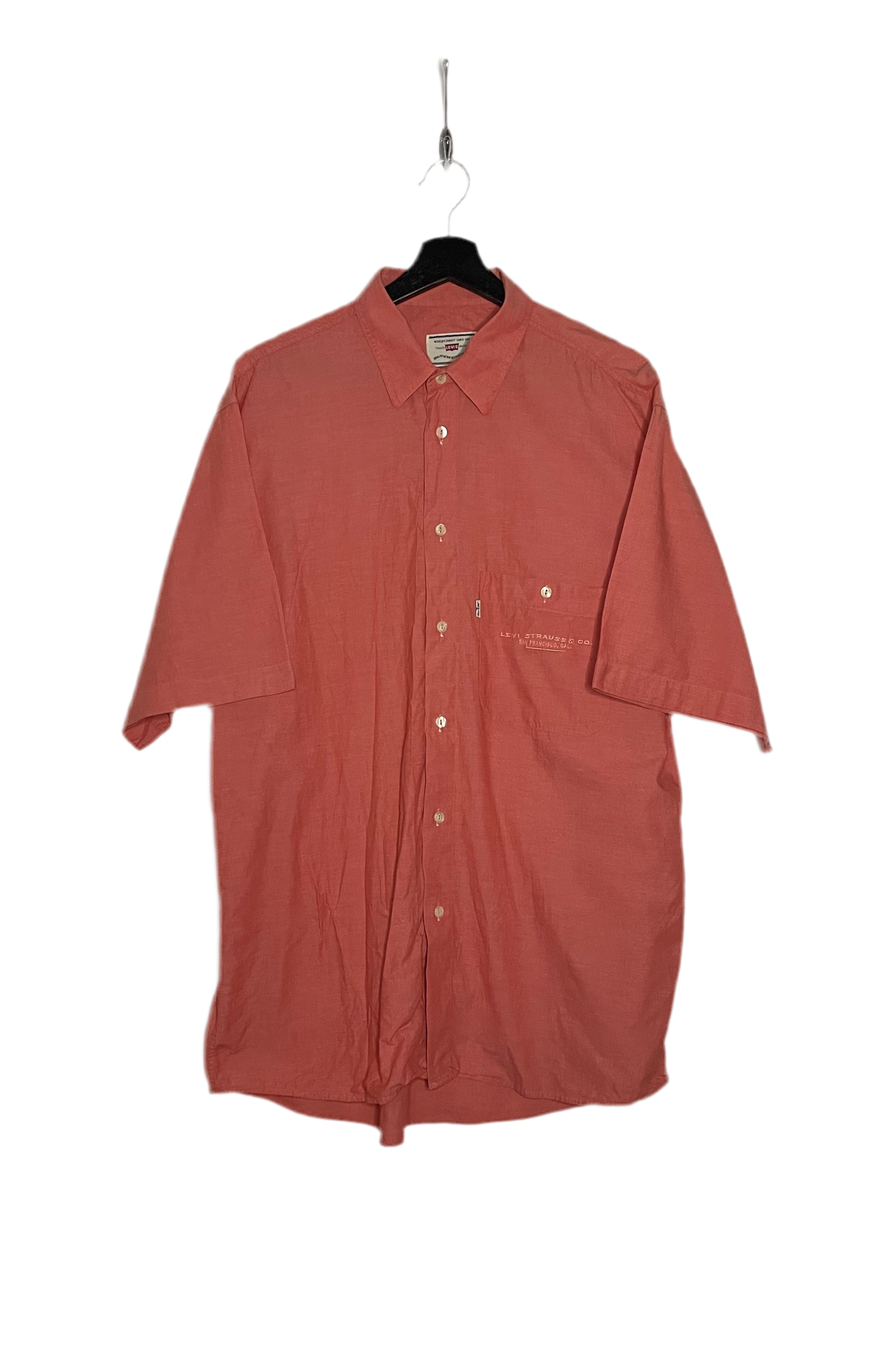 Levi`s Vintage kurzarm Hemd Coral Größe XL