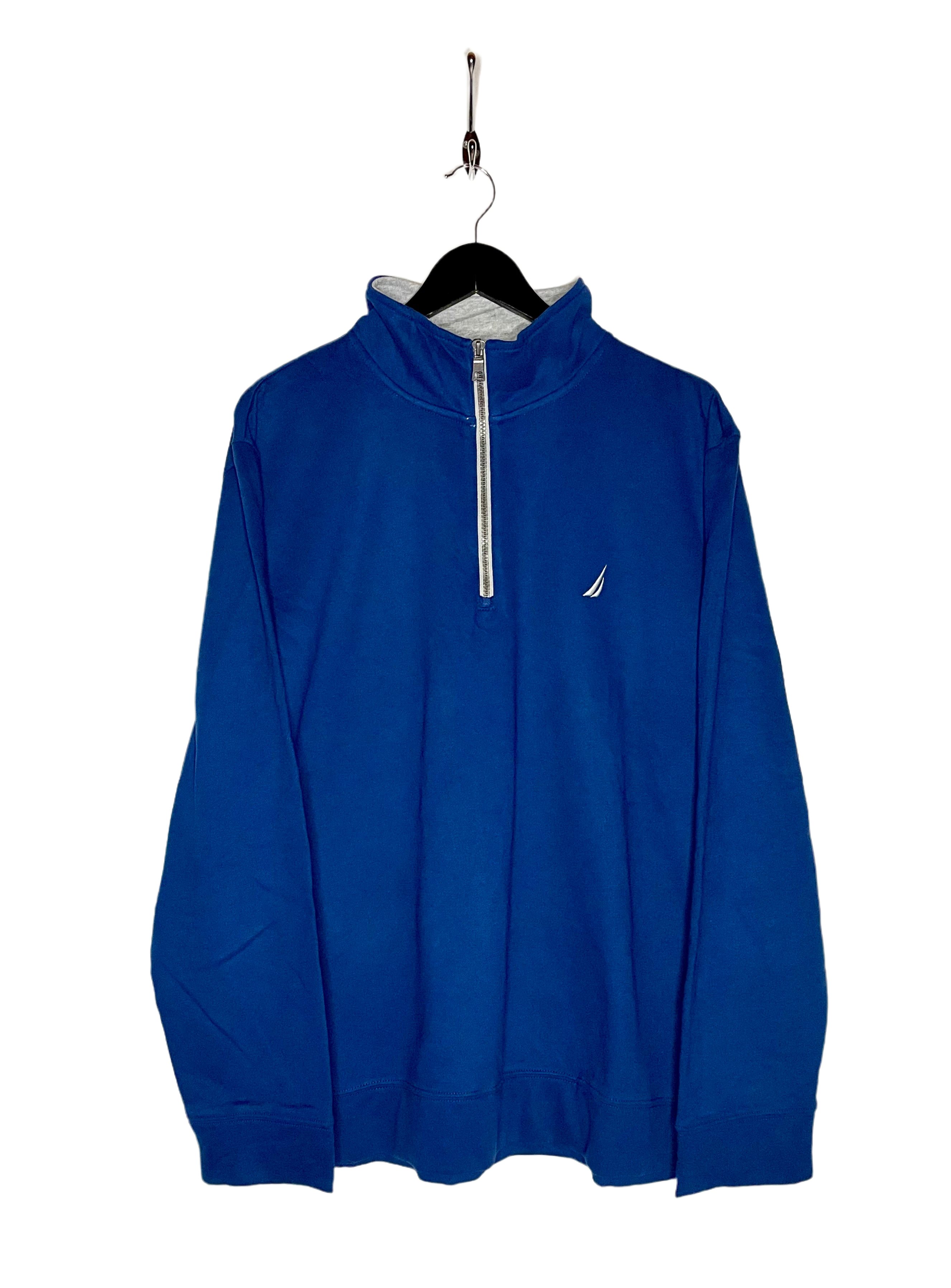 Nautica Q-Zip Sweater Blue Size XL