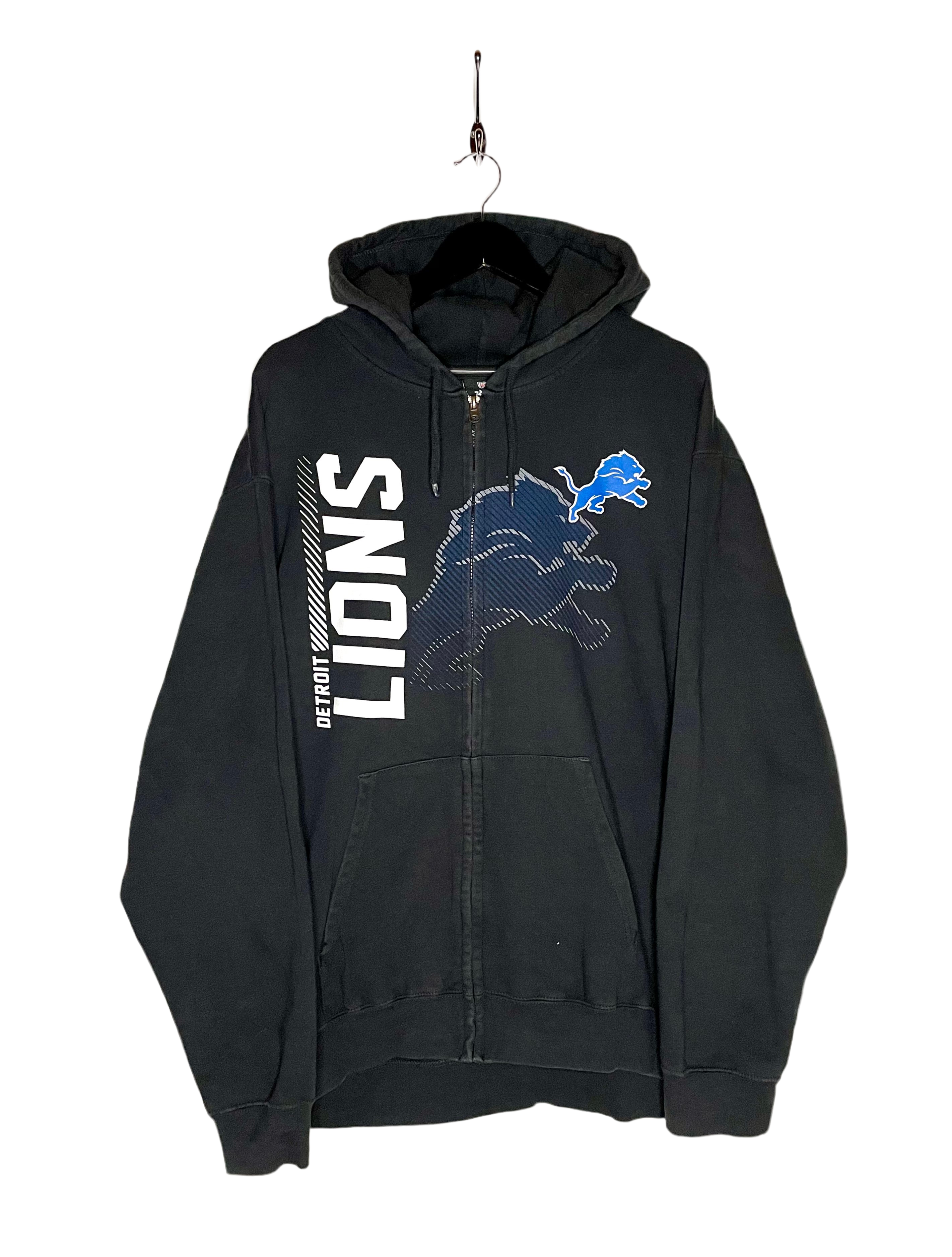 NFL Sweatjacke Detroit Lions Blau Größe XL