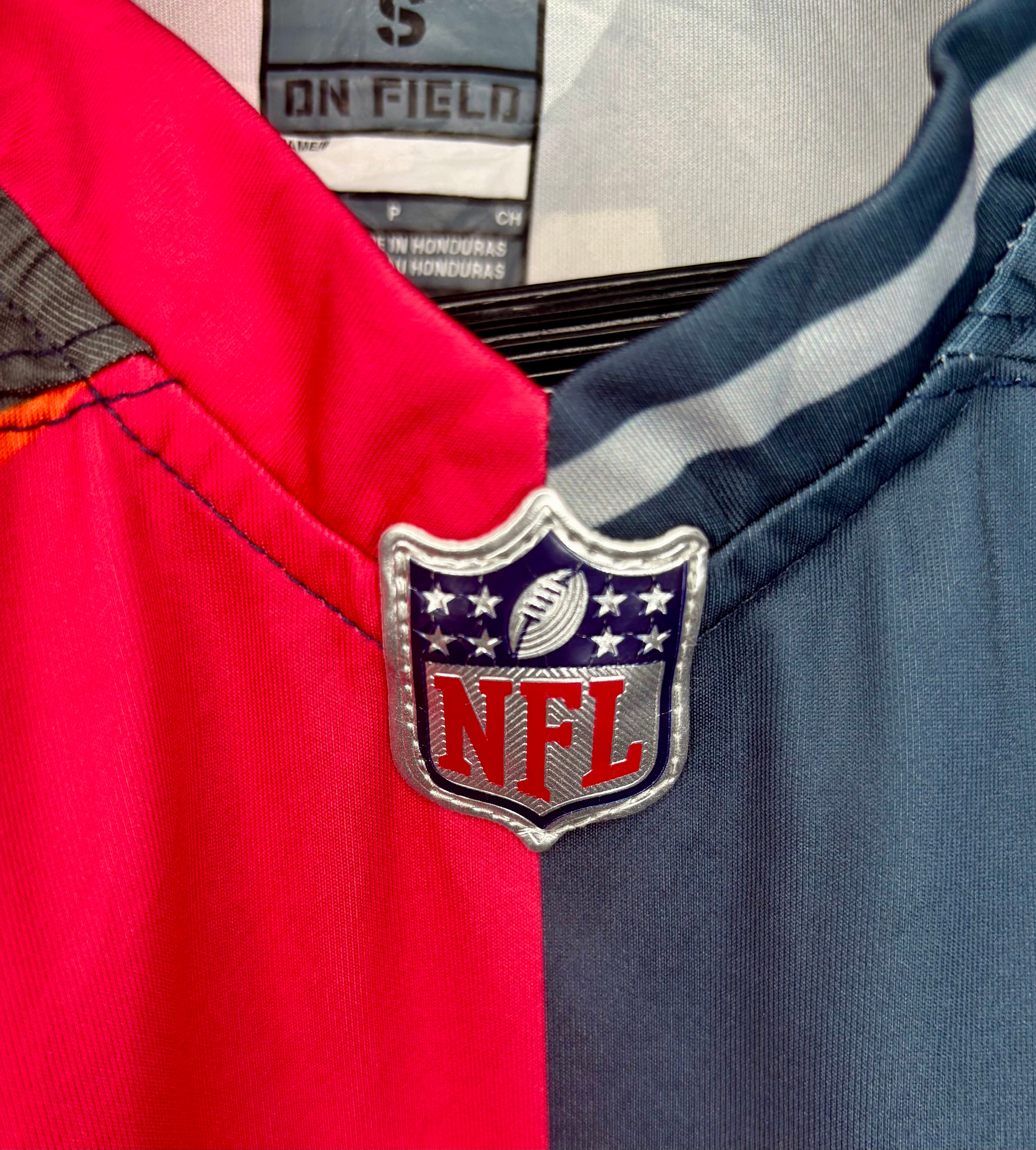 Nike NFL Split Jersey #12 Tom Brady Bunt Größe S
