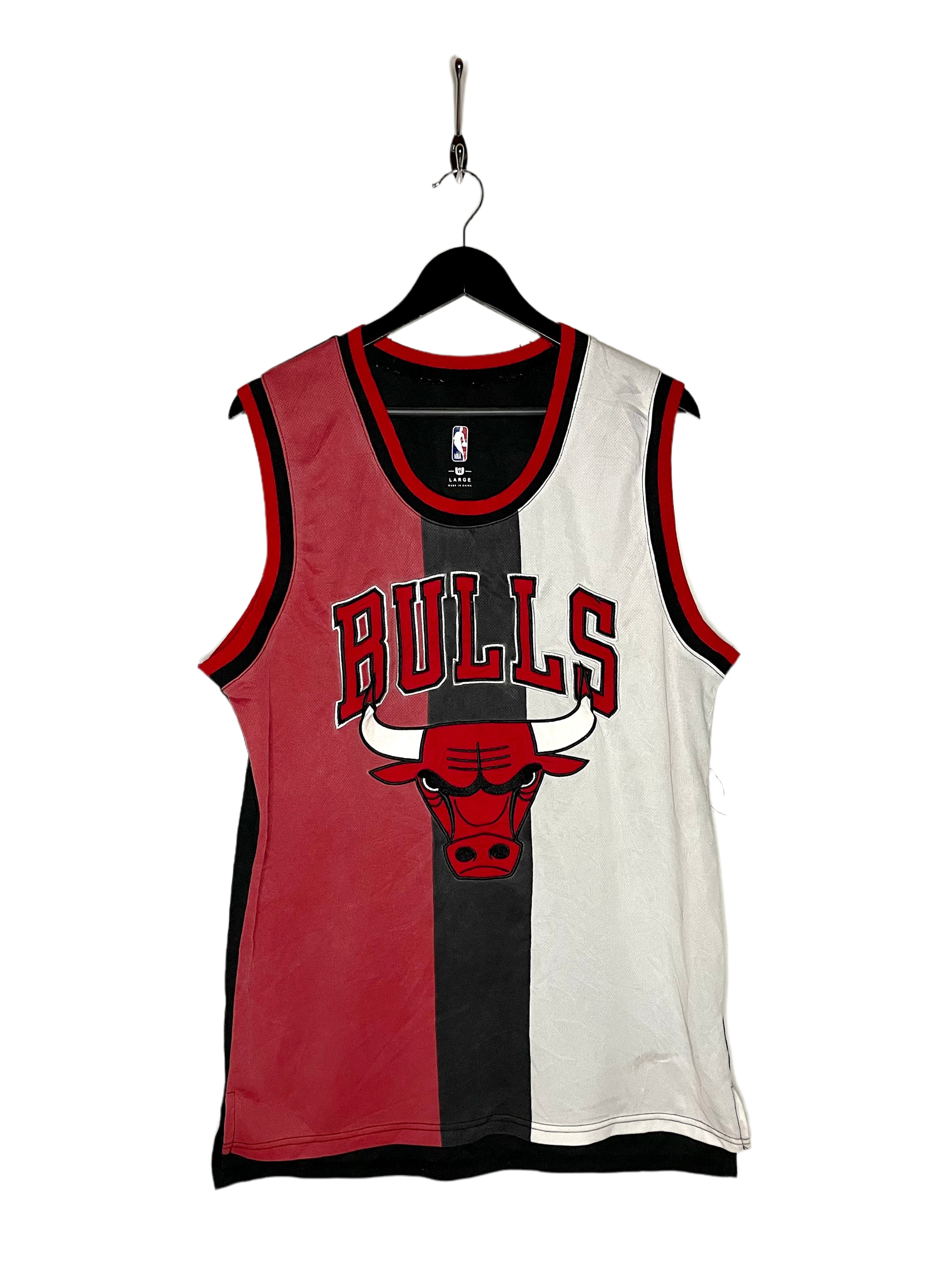 NBA Vintage Jersey Chicago Bulls Rot/Schwarz/Weiß Größe L