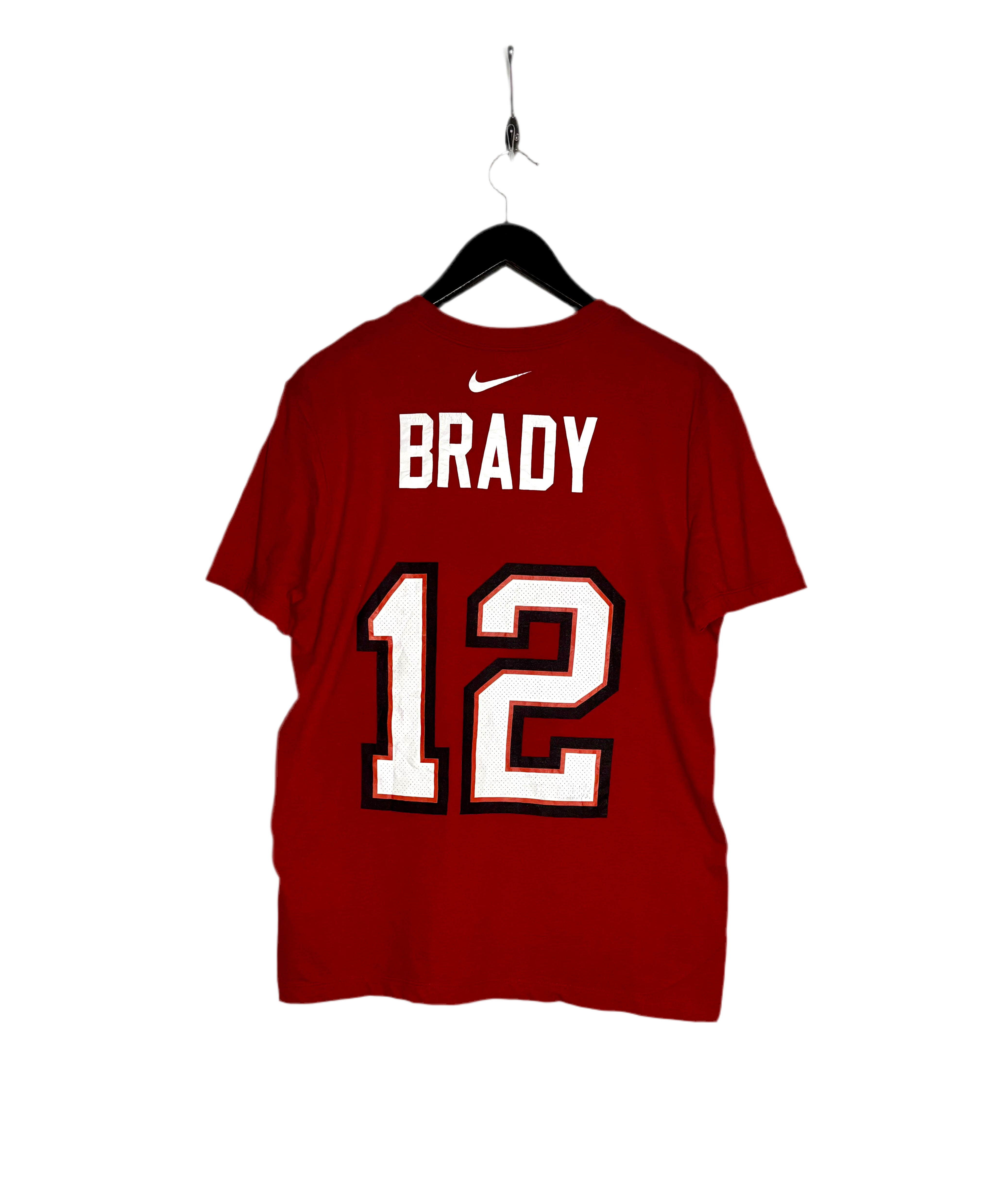 Nike NFL Tampa Bay Buccaneers T-Shirt #12 Tom Brady Rot Größe S