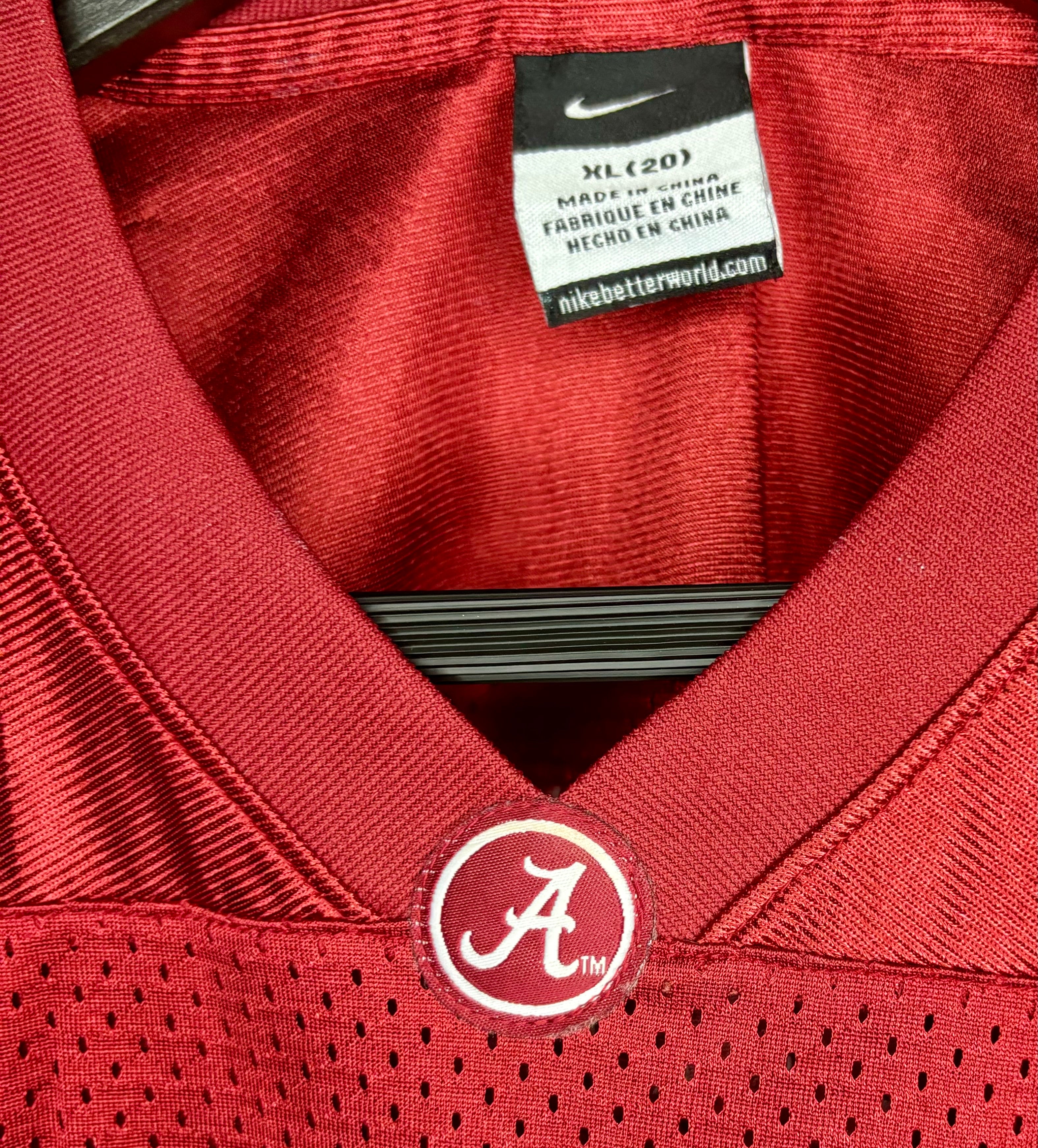 Nike Alabama University Football Jersey #3 Rot Größe XL Kinder