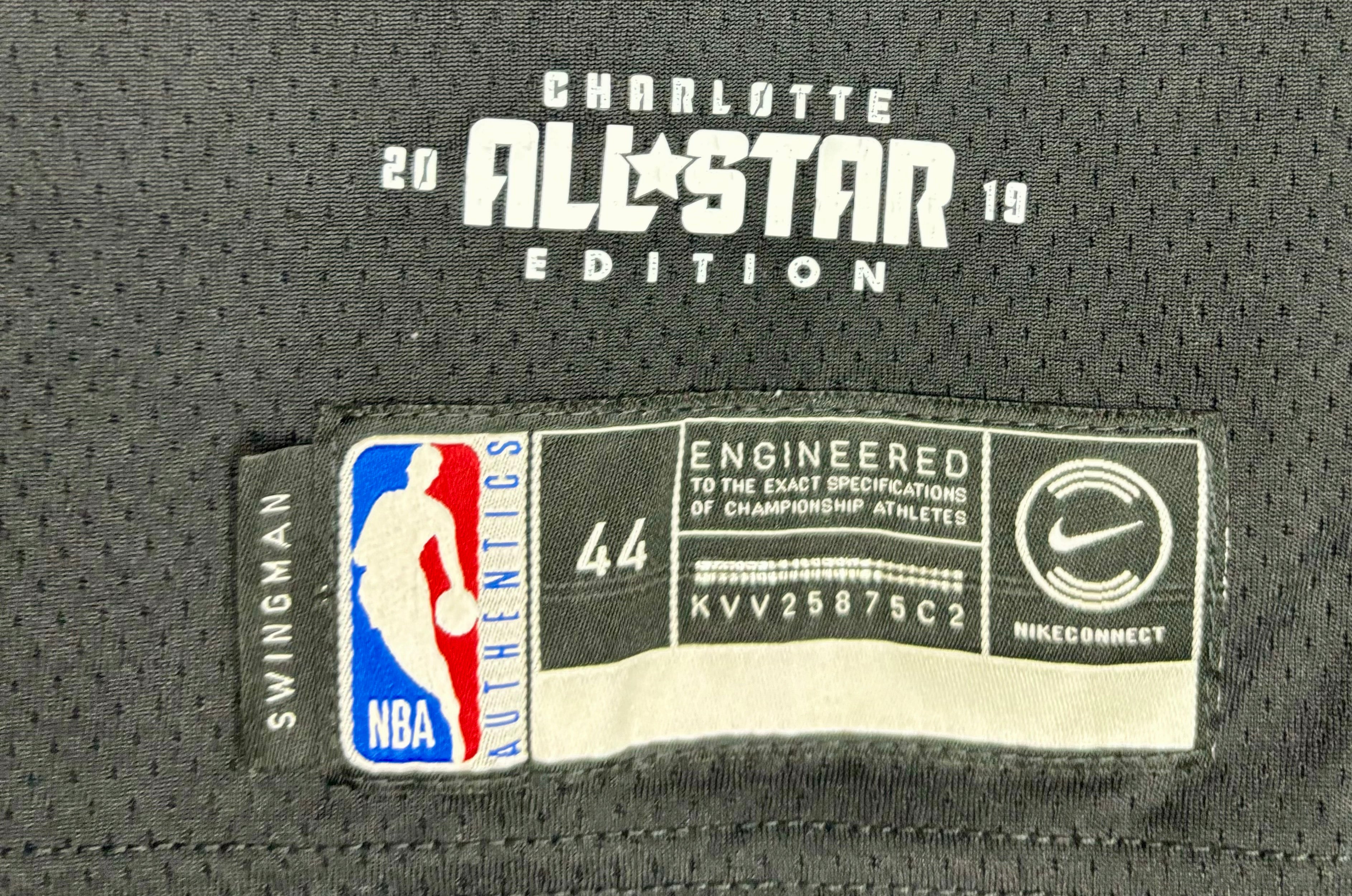 Jordan All Star Game 2019 Milwaukee Bucks Jersey #34 Giannis Antetokounmpo Schwarz Größe M