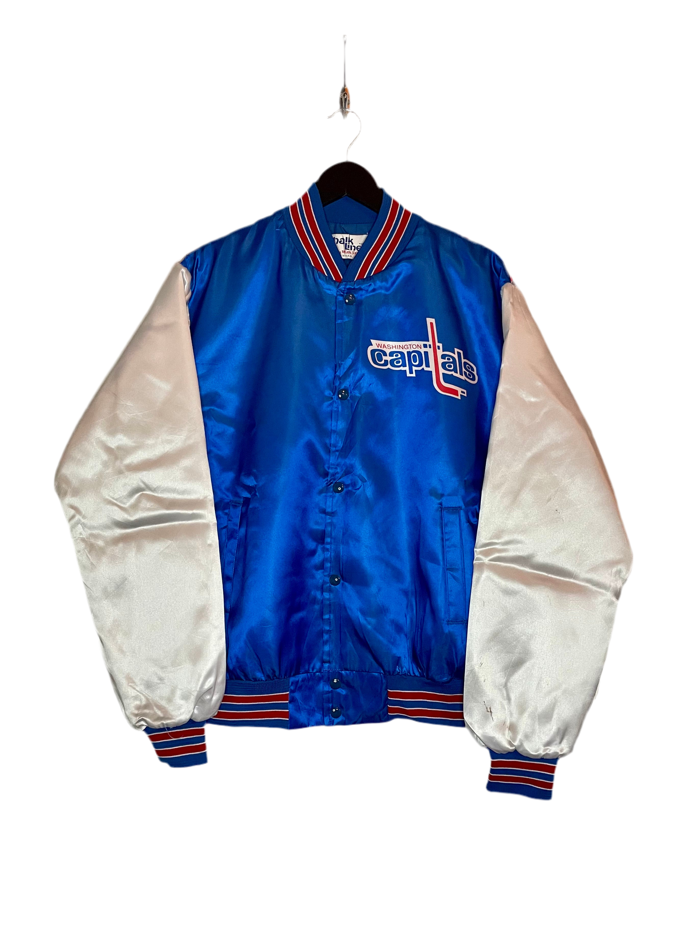 Chalk Line Baseball Jacke Washington Capitals Blau Weiß Größe L