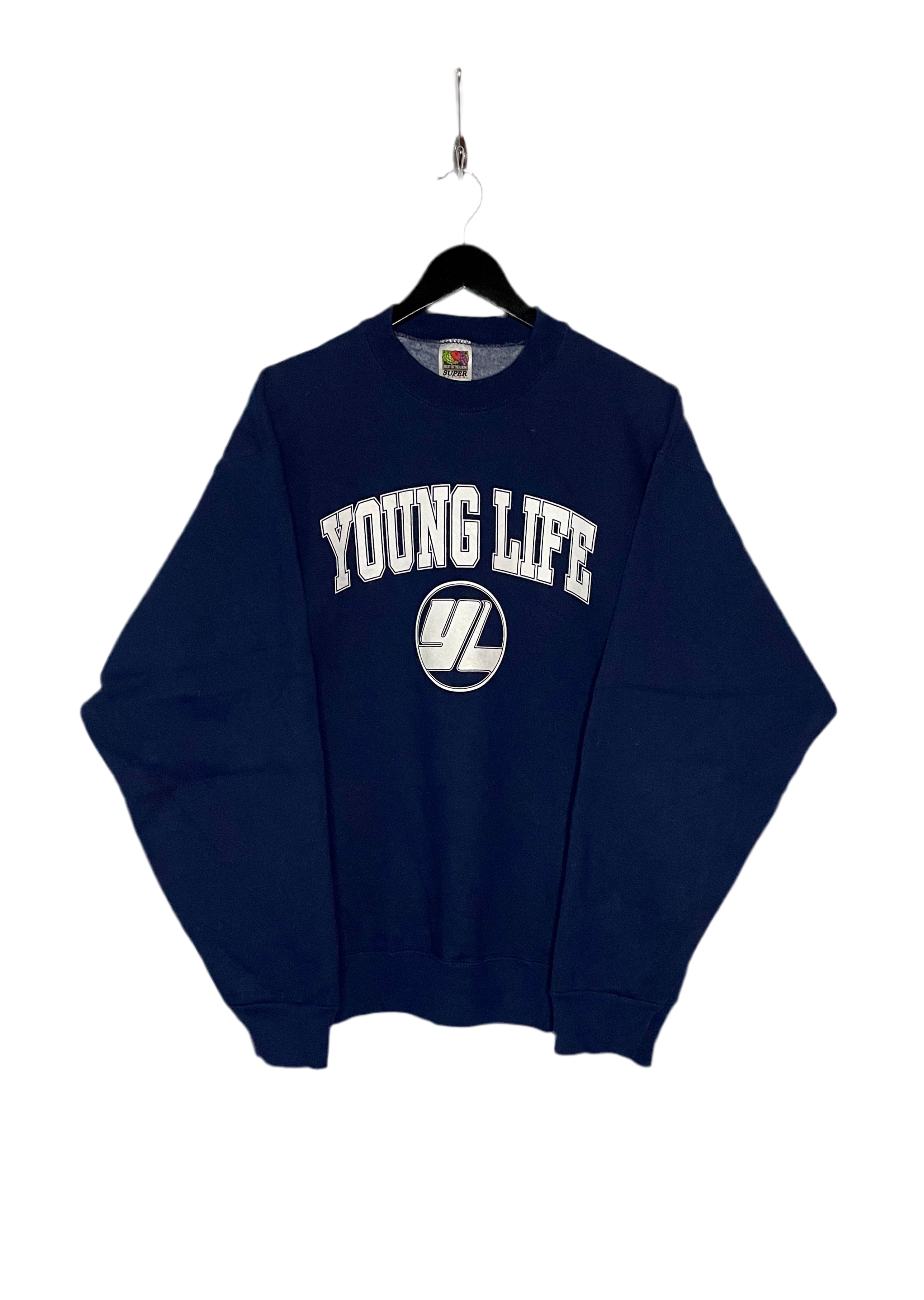 Fruit of the Loom Sweater Young Life Blau Größe L