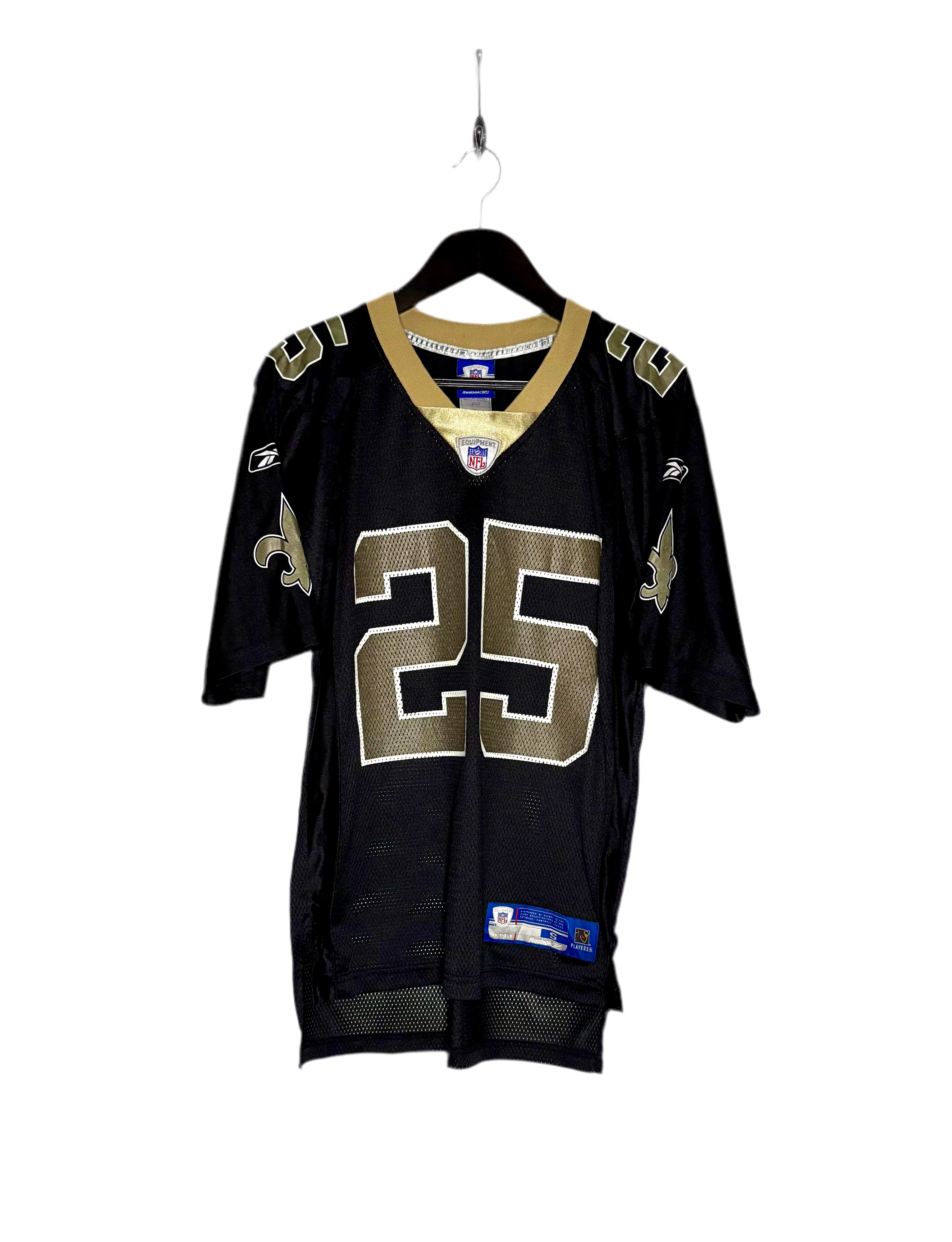 Reebok NFL New Orleans Saints Jersey #25 Reggie Bush Schwarz Größe S