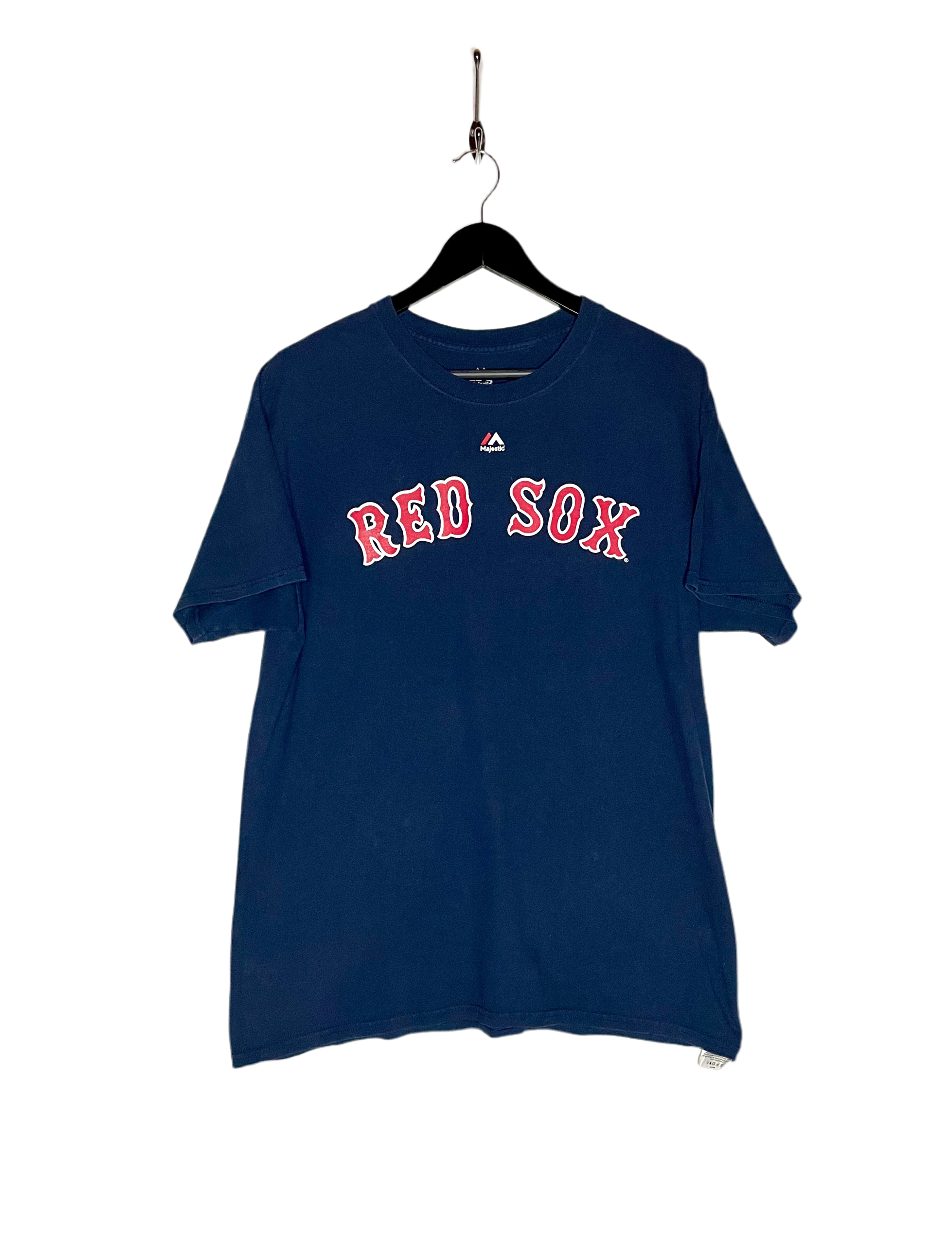 Majestic T-Shirt Red Sox #41 Sale Blau Größe L