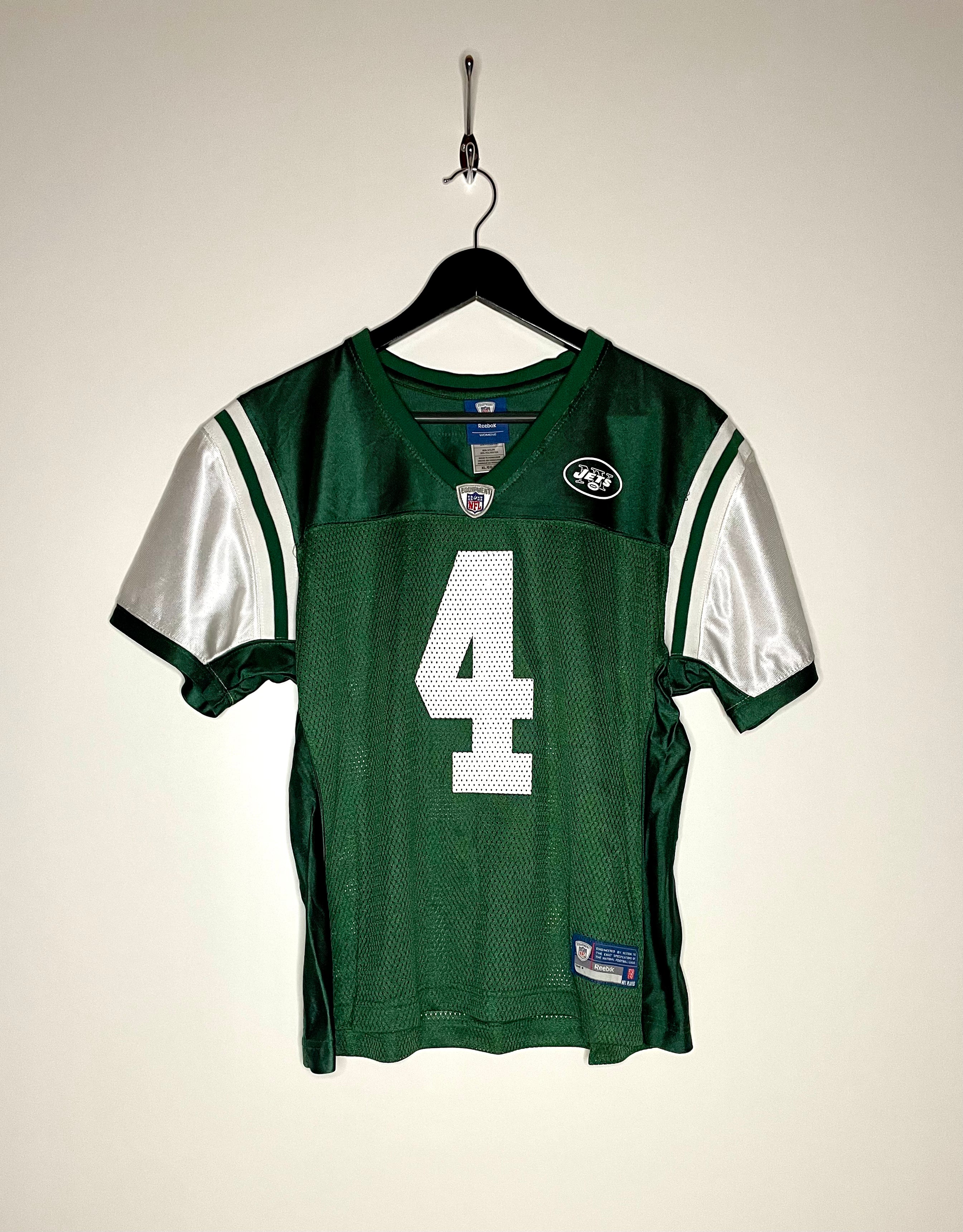 Reebok New York Jets Jersey Women #4 Brett Favre Green Size XL