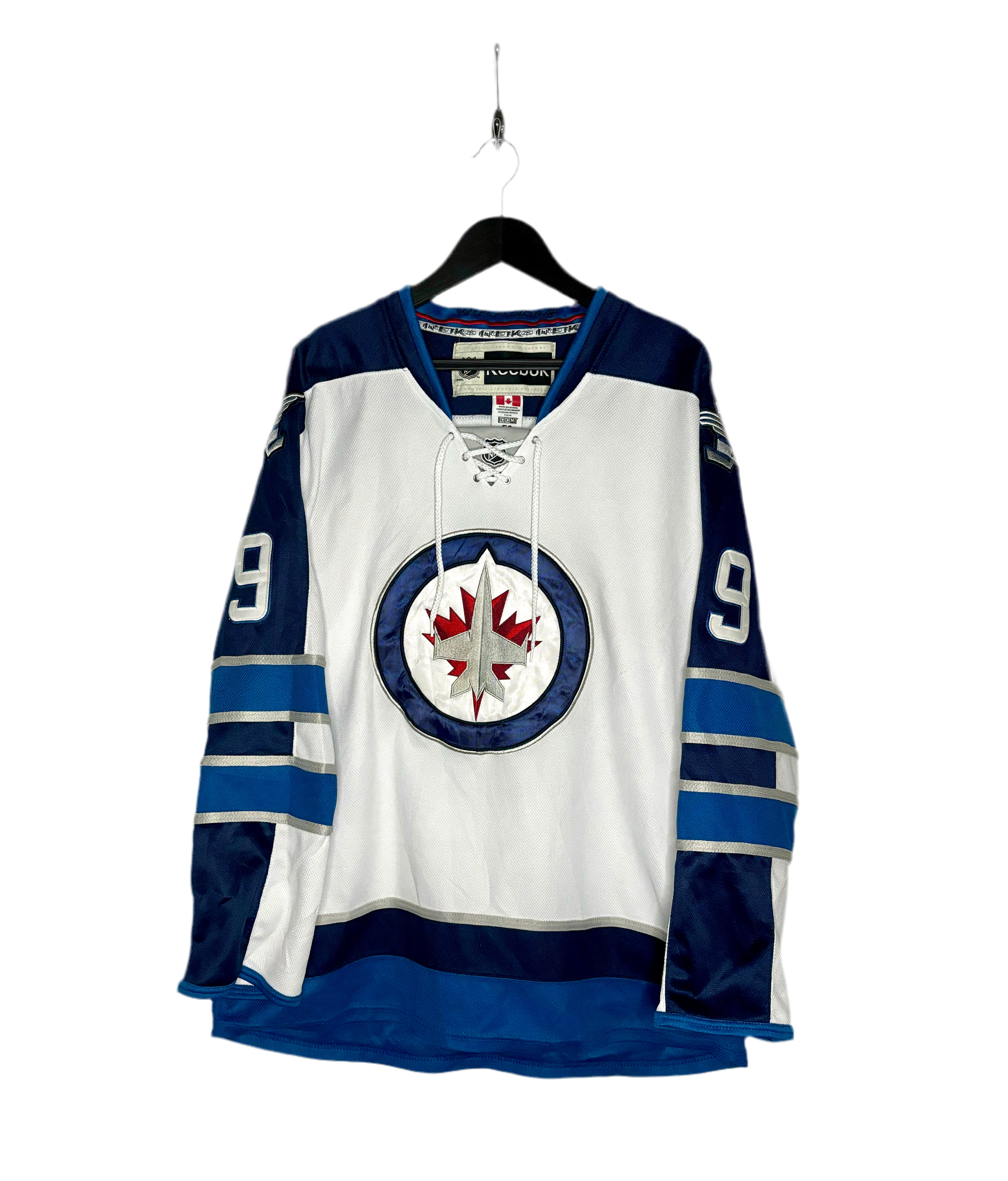 Reebok NHL Winnipeg Jets Jersey #9 Evander Kane Blau Größe XL