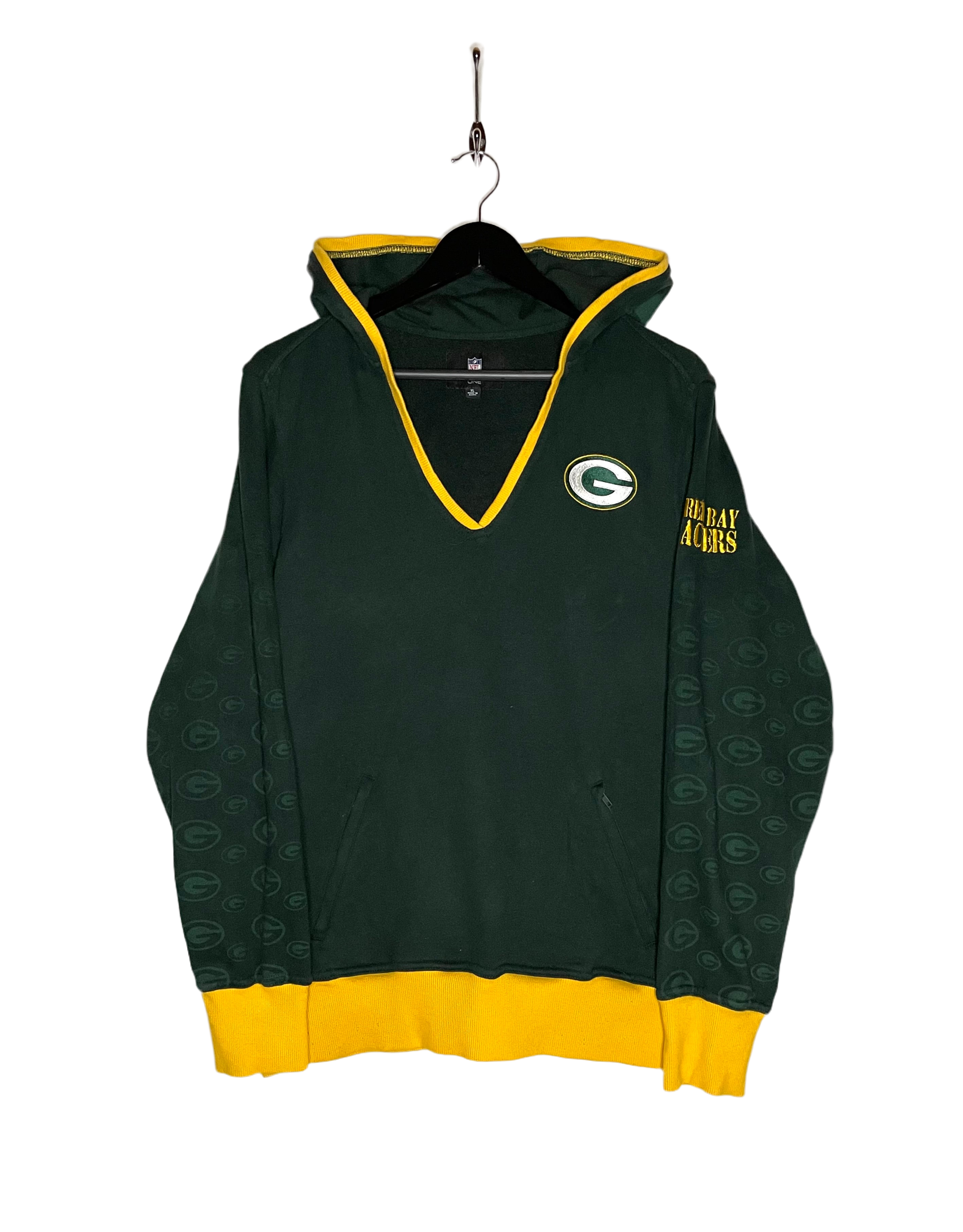 NFL Damen Hoodie Green Bay Packers Grün/Gelb Größe XL