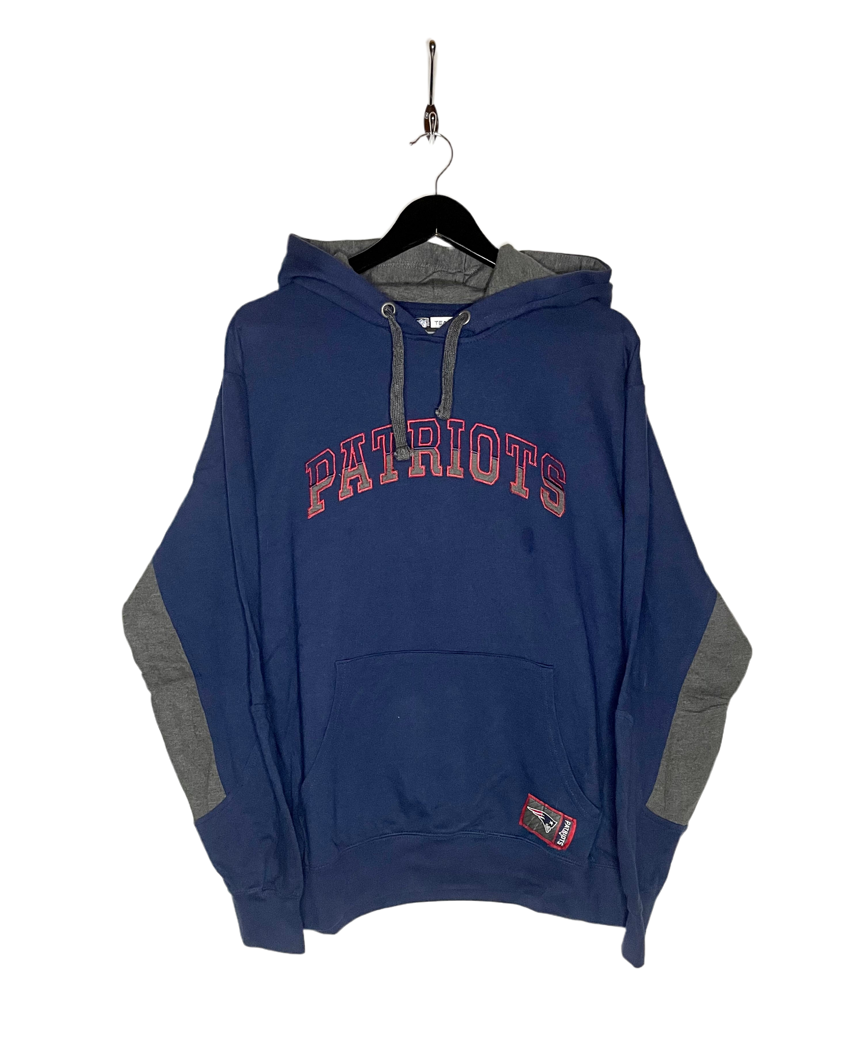 NFL Hoodie New England Patriots Dark Blue Size L 