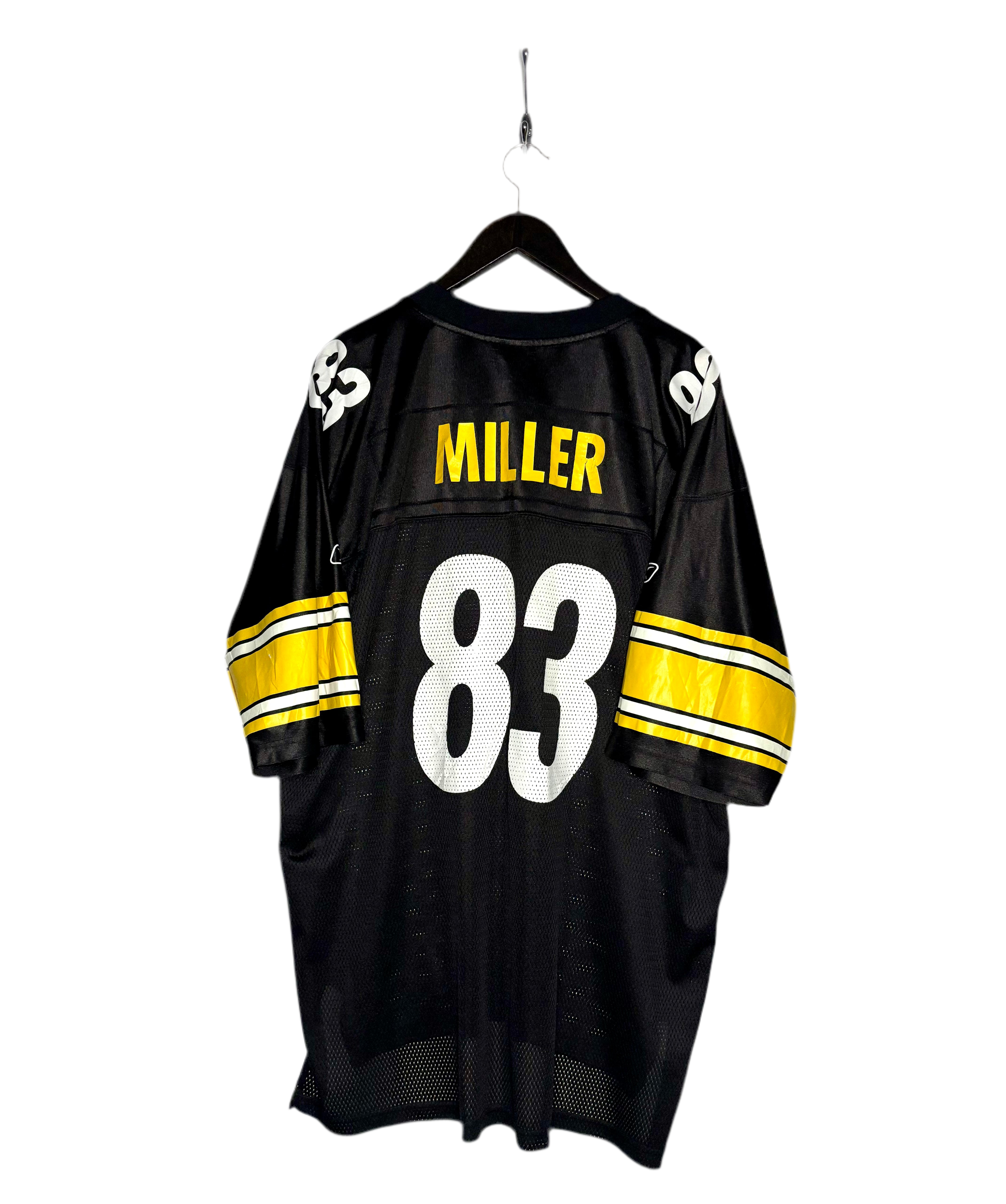 Reebok NFL Pittsburgh Steelers Jersey #83 Heath Miller Schwarz Größe XXL