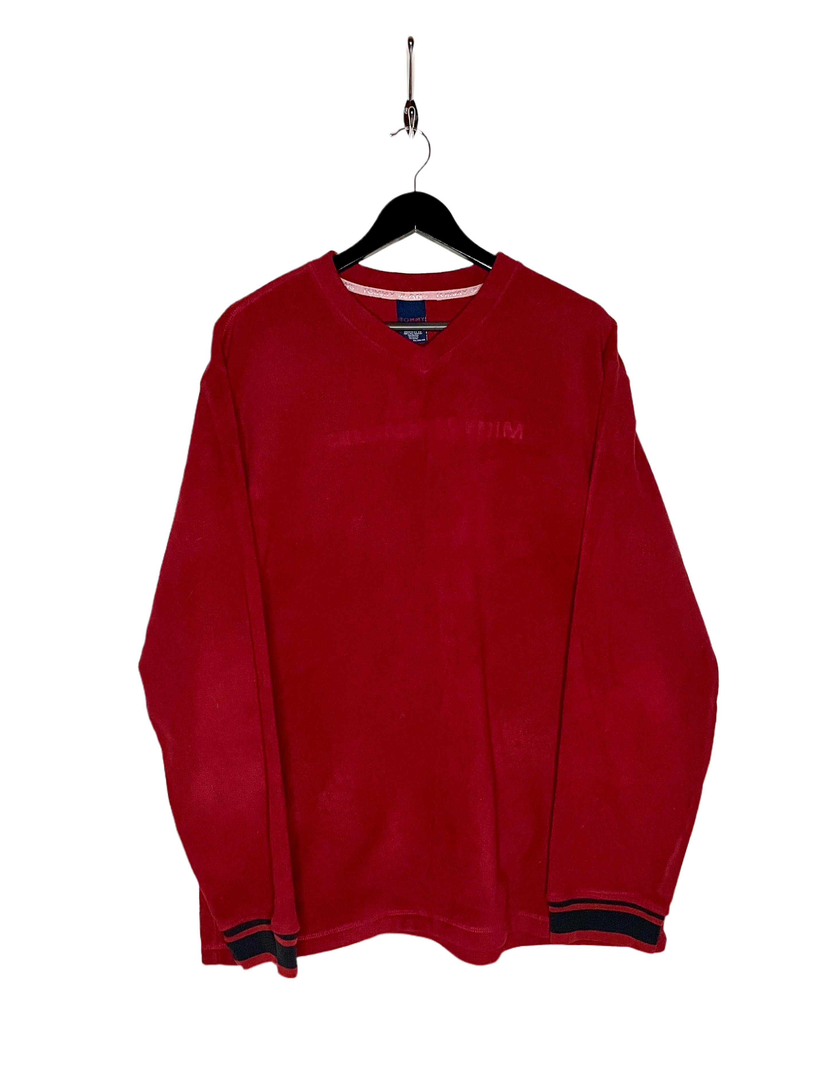 Tommy Hilfiger Fleece Sweater Rot Größe XL