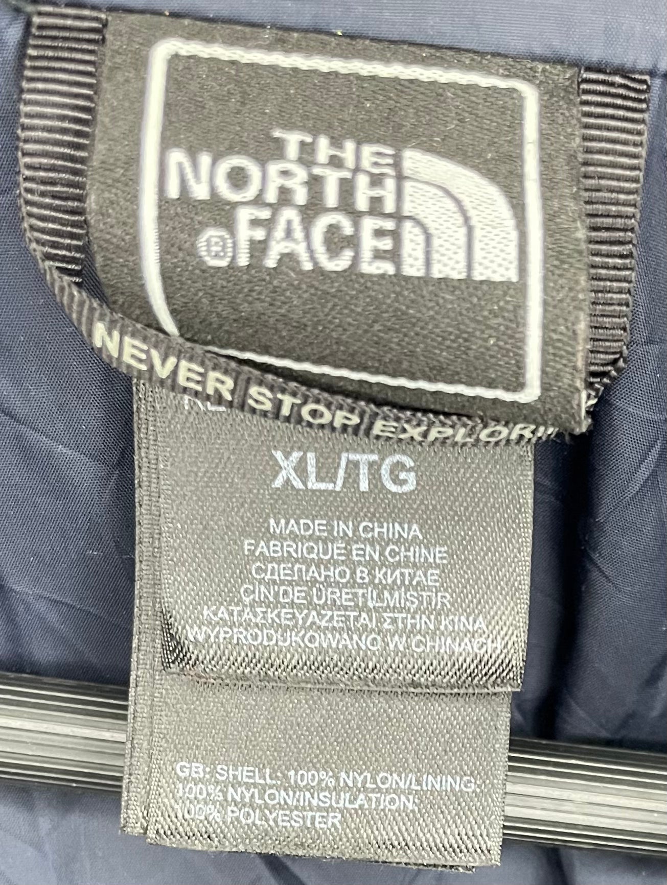 The North Face ski jacket blue size XL