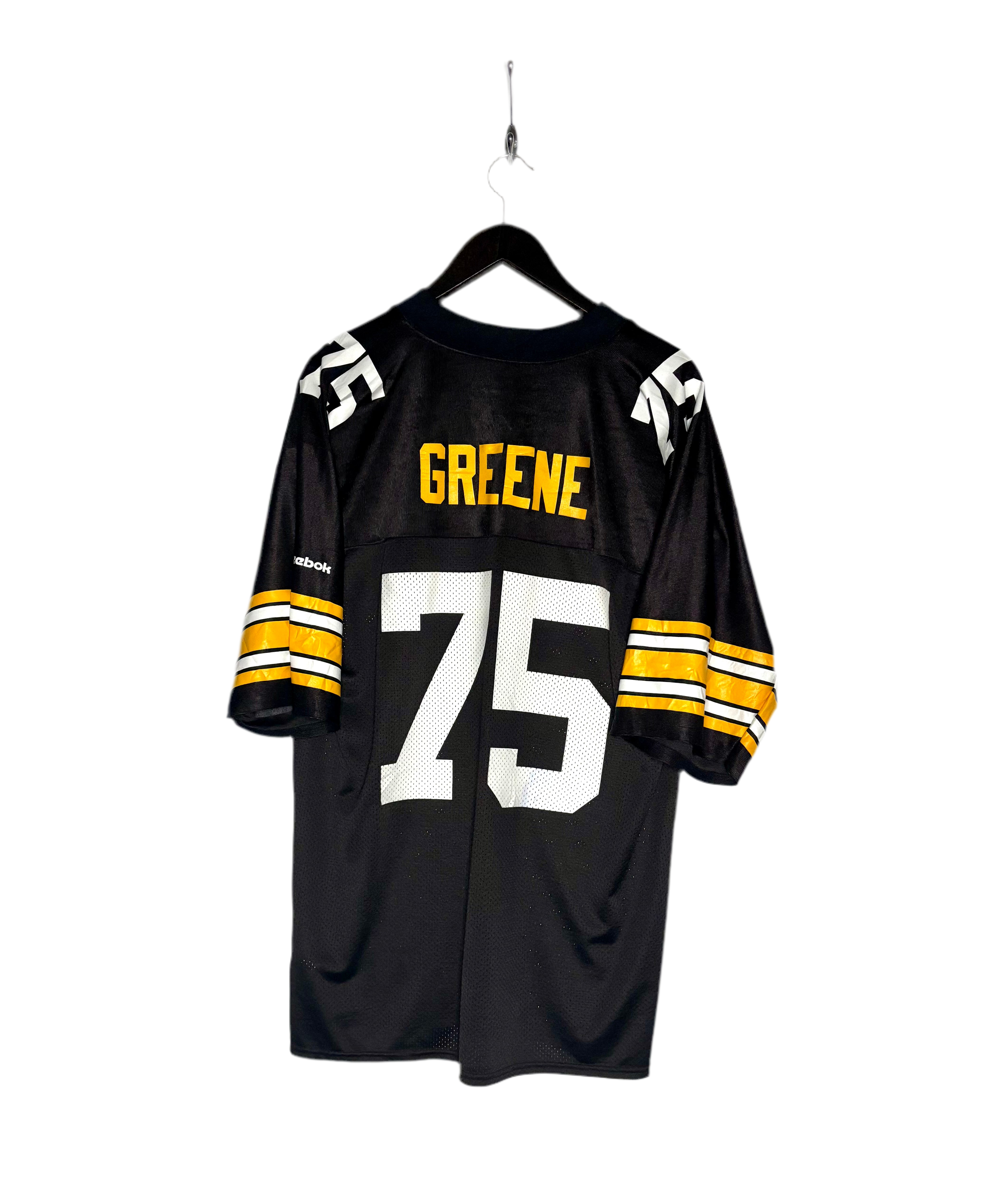 Reebok NFL Vintage Pittsburgh Steelers Jersey #75 Joe Greene Schwarz Größe L