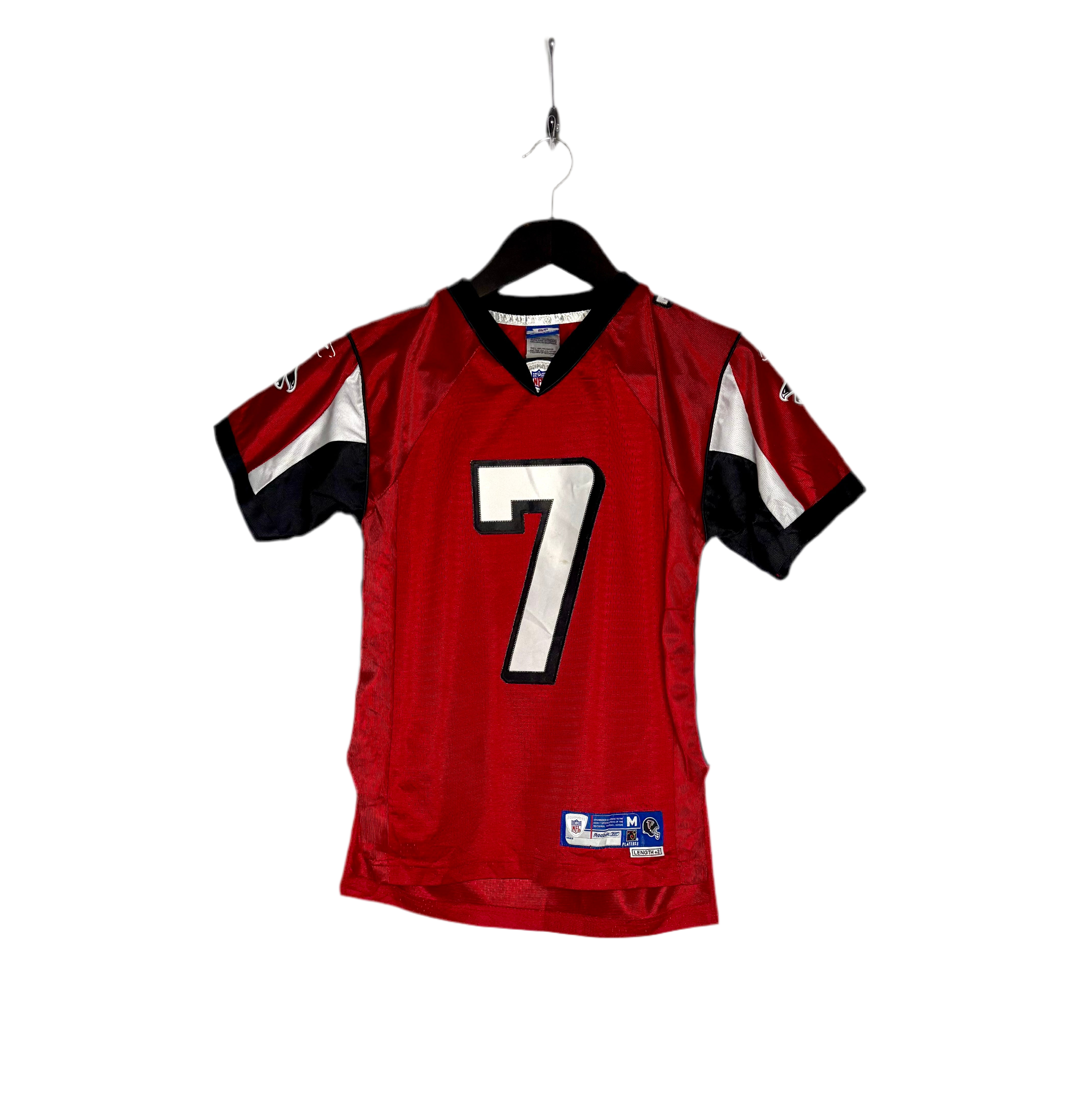 Reebok NFL Vintage Atlanta Falcons Jersey #7 Michael Vick Rot Größe M Kinder