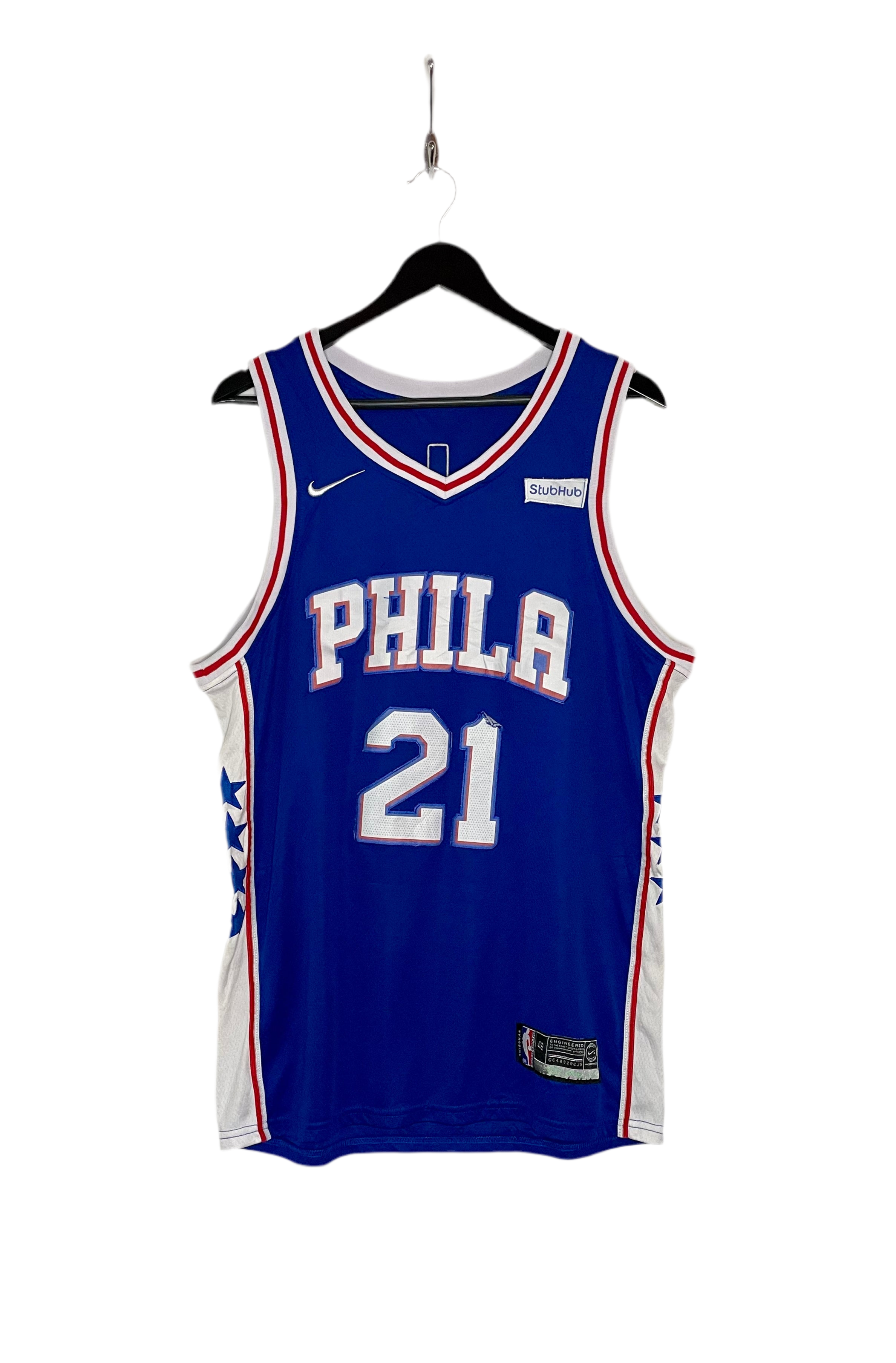 Nike NBA Jersey Philadelphia 76ers #21 Joel Embiid Blau Größe L