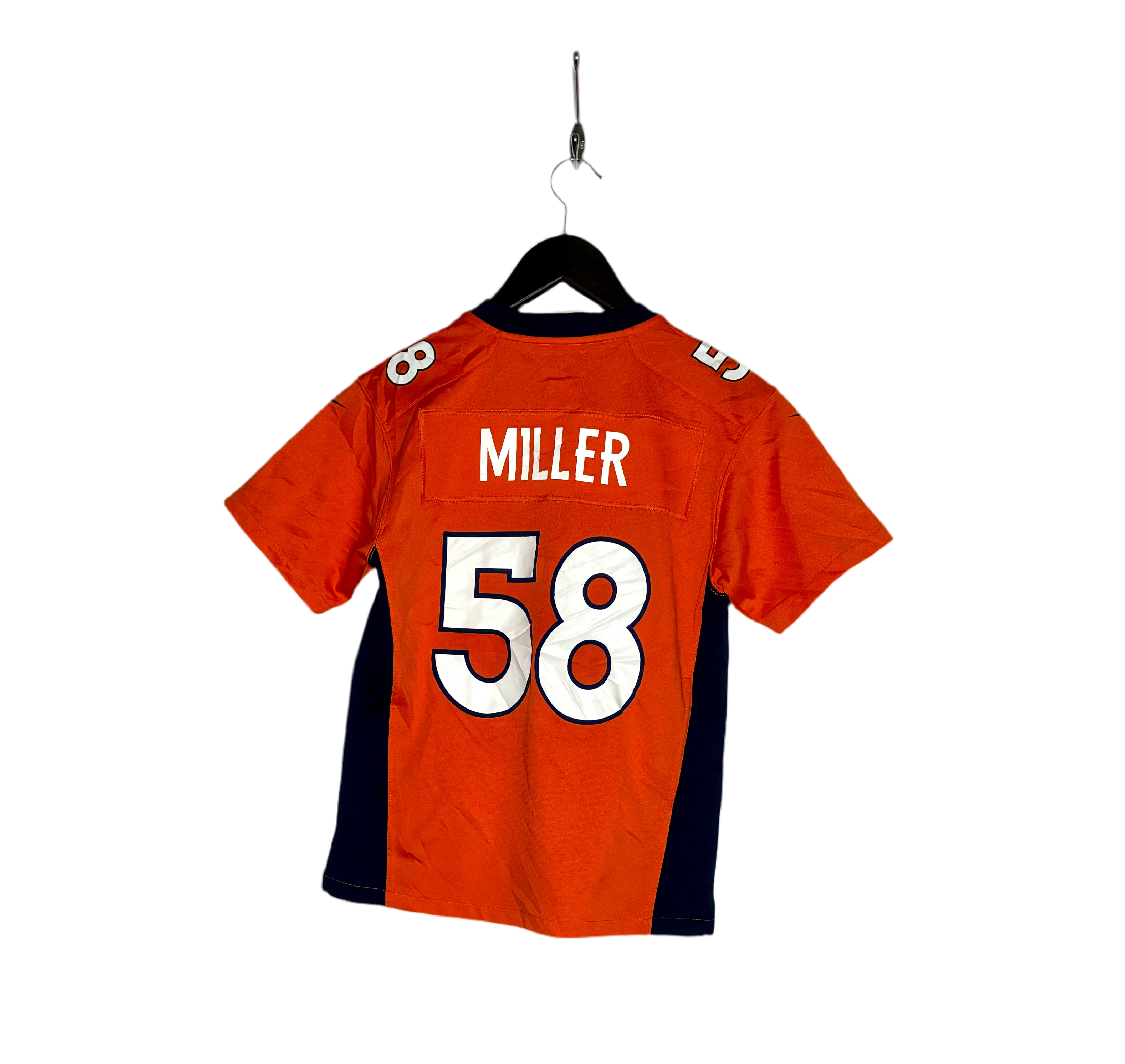 NFL OnField Jersey Denver Broncos #58 Von Miller Orange Größe M Kinder