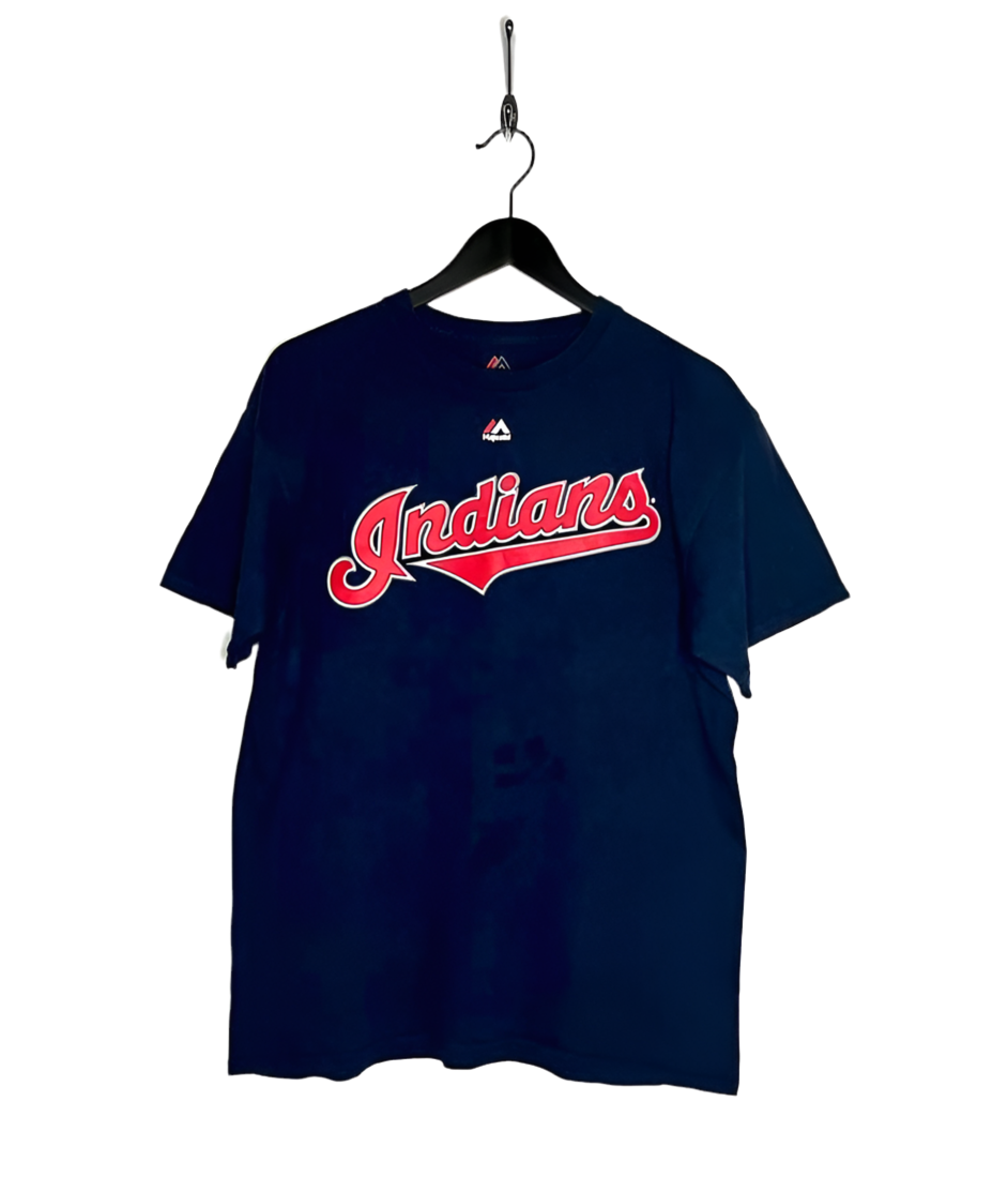 Majestic T-Shirts MLB Cleveland Indians #22 Jason Kipnis Größe L