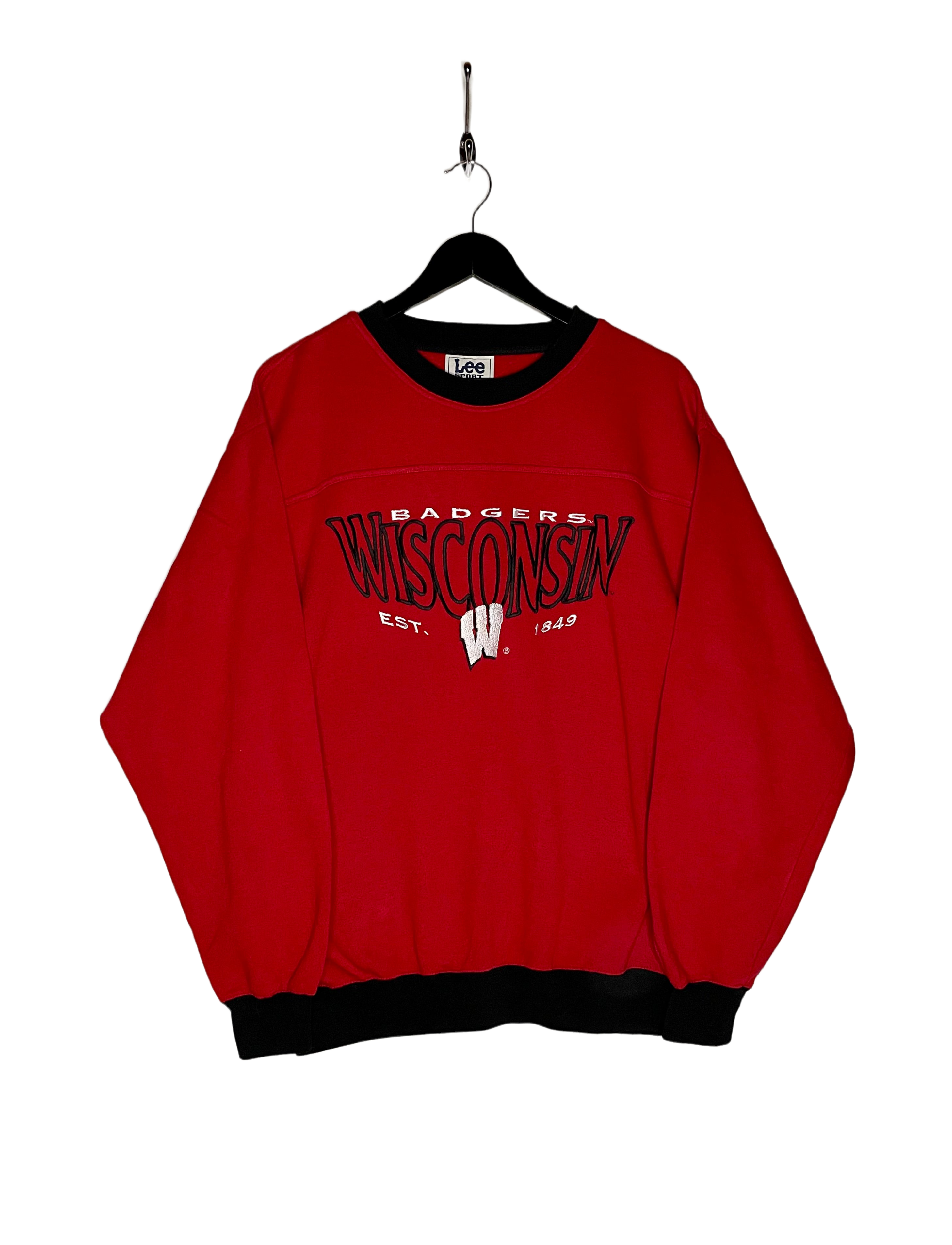 LEE Vintage Sweater Wisconsin Badgers Rot Größe M