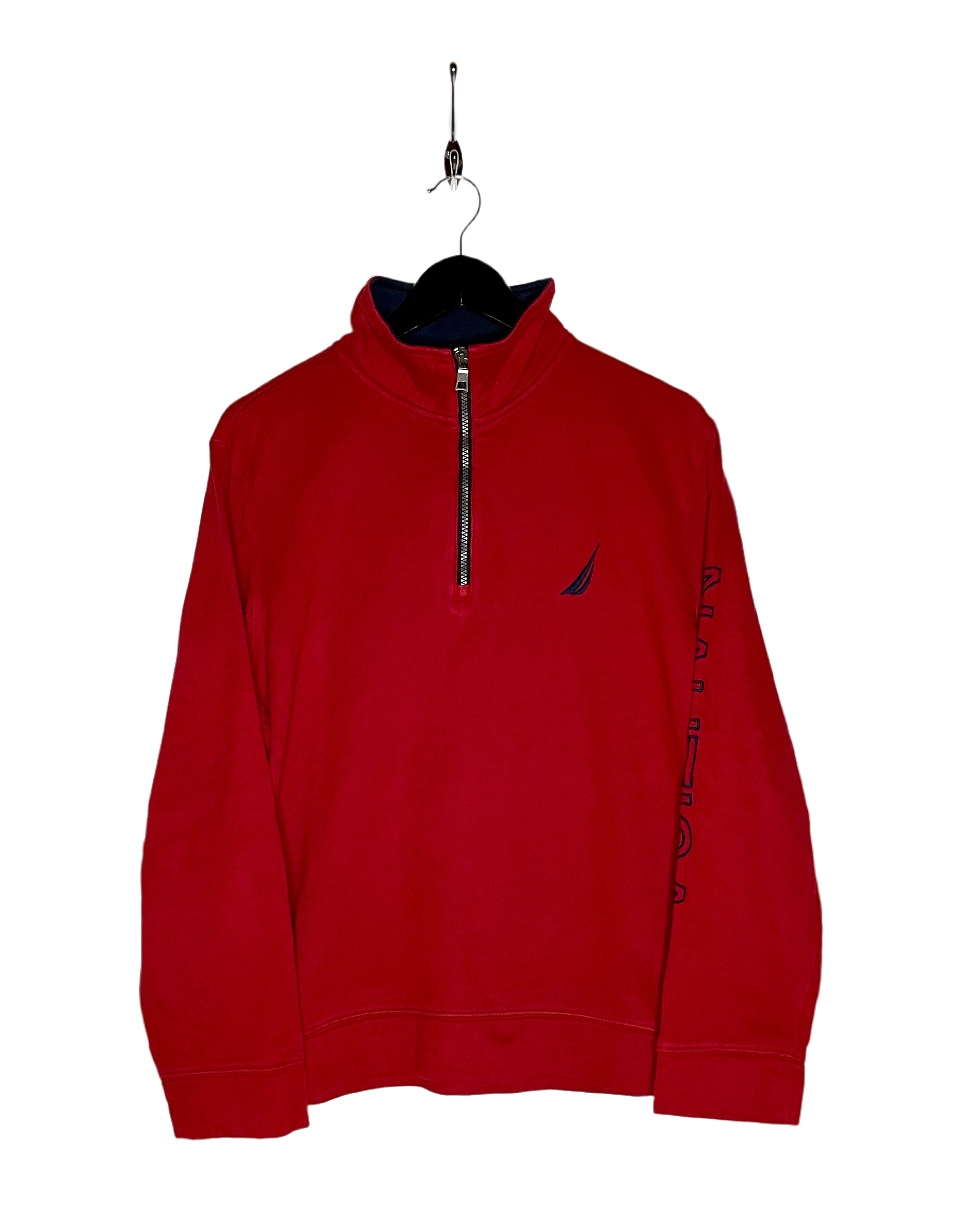 Nautica Q-Zip Sweater Rot Größe L