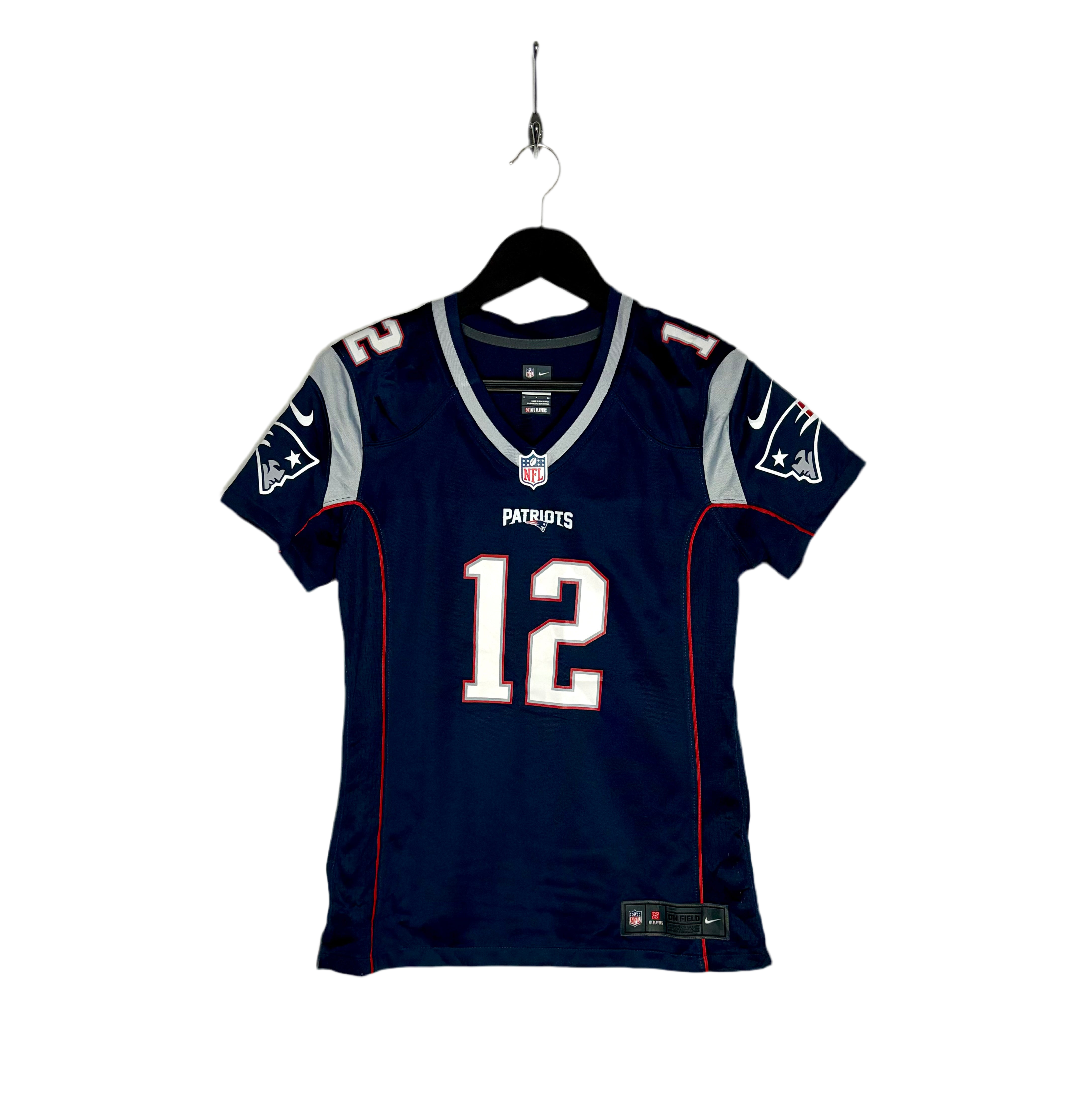 Nike NFL New England Patriots Jersey #12 Gisele Bundchen Blau Größe S