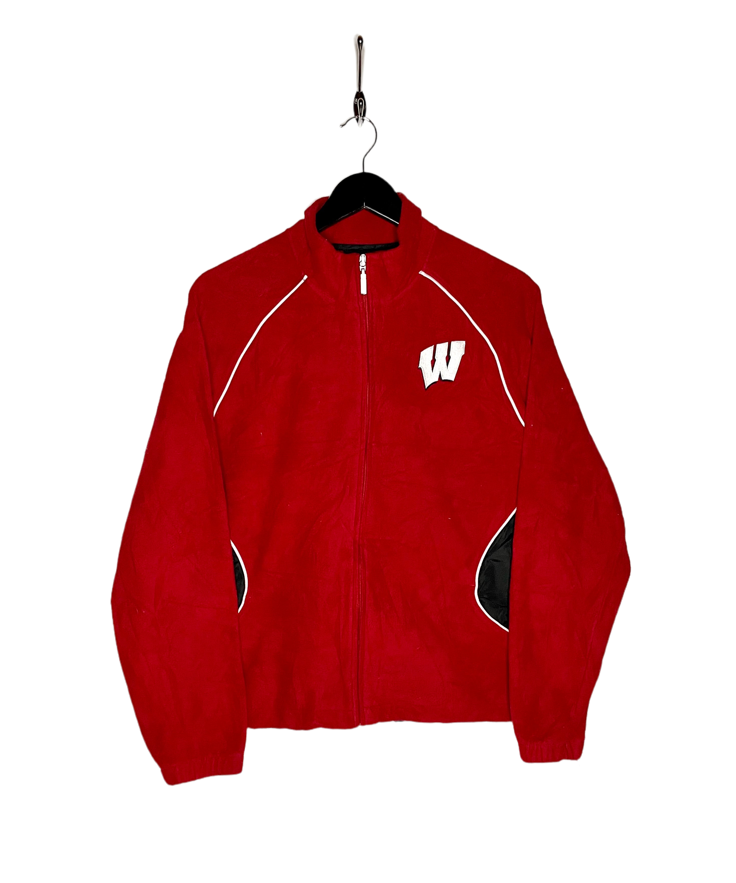 Adidas Fleece Jacke NHL Wisconsin Badgers Rot Größe S