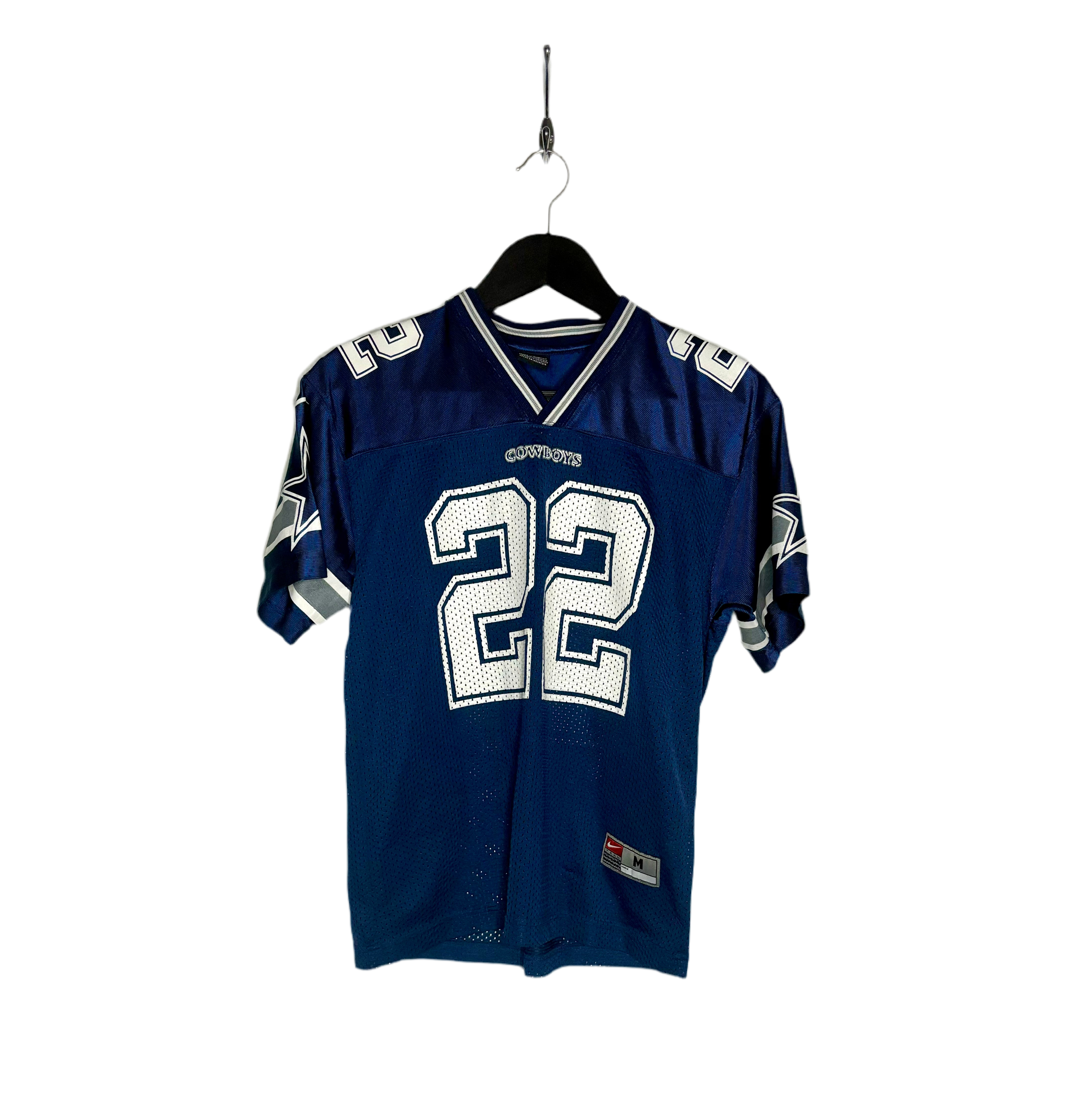 Nike NFL Vintage Dallas Cowboys Jersey #22 Emmitt Smith Blau Größe M Kinder